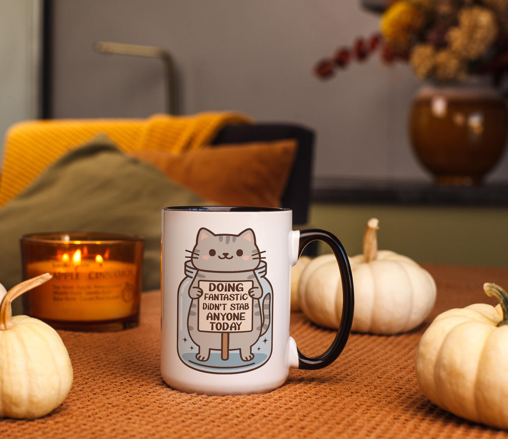 Doing Fantastic Didn't Stab Anyone Today - Health and Wellbeing Mug