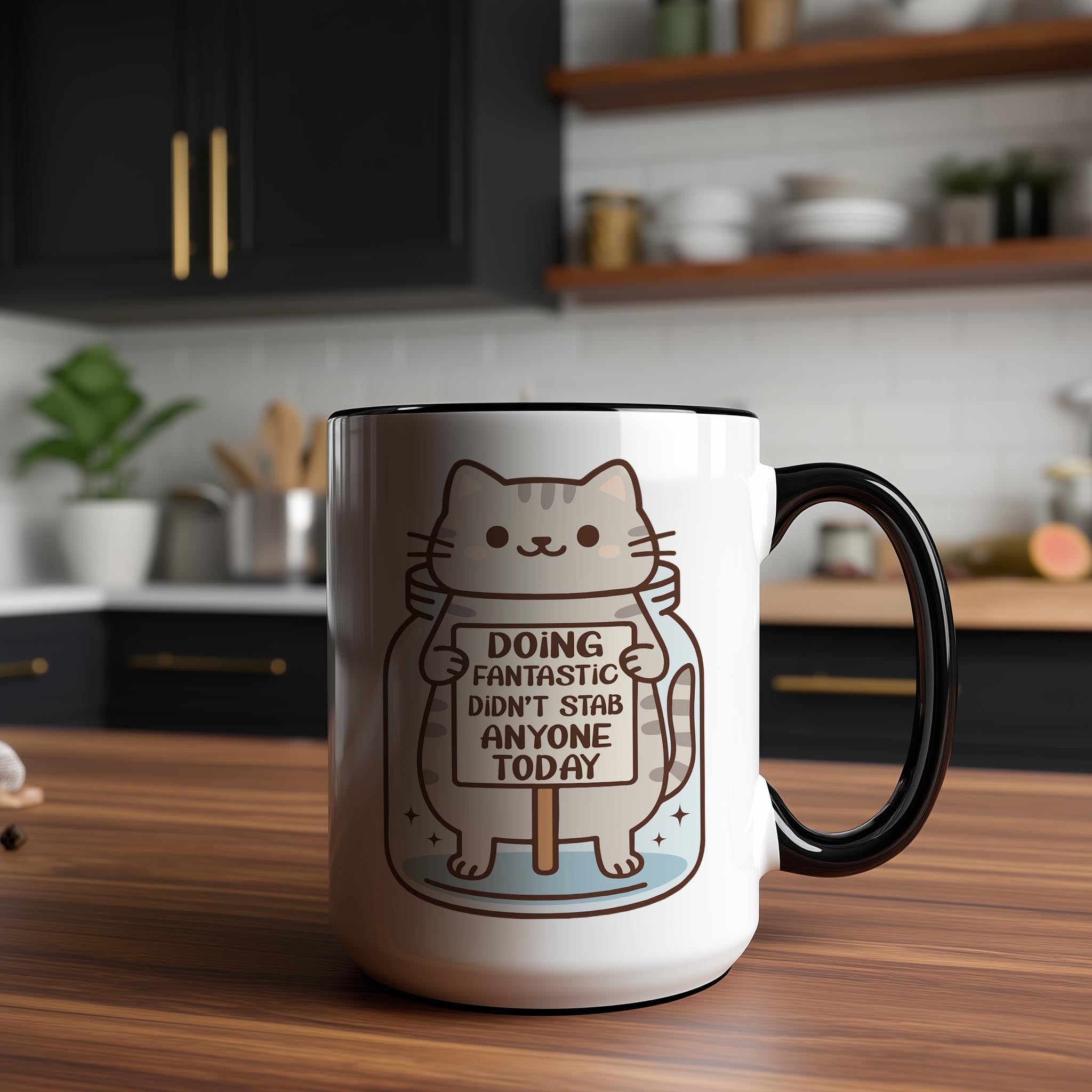 Doing Fantastic Didn't Stab Anyone Today - Health and Wellbeing Mug