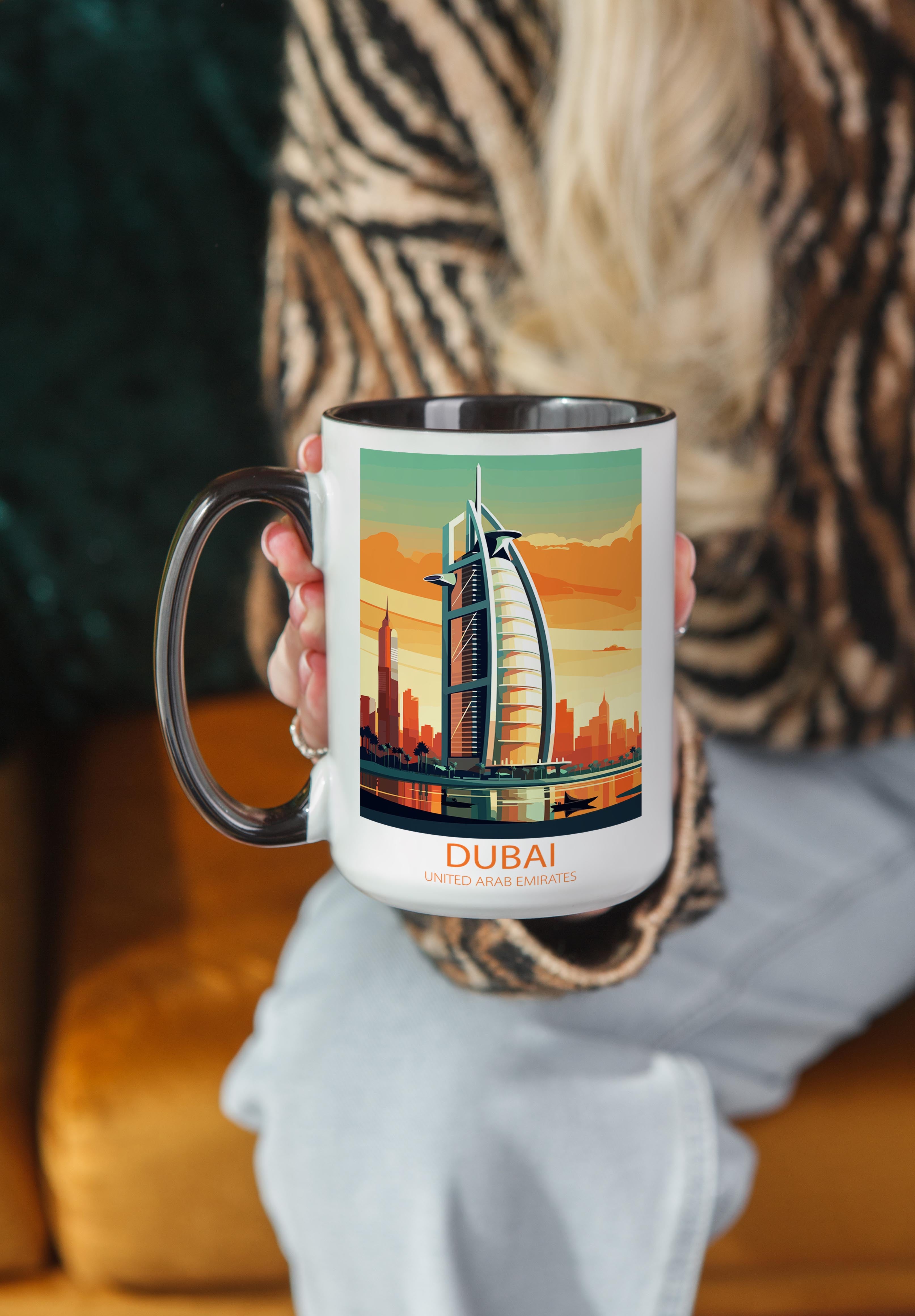 Dubai - united Arab Emirates - Beautiful Tourist Hotspots Mug