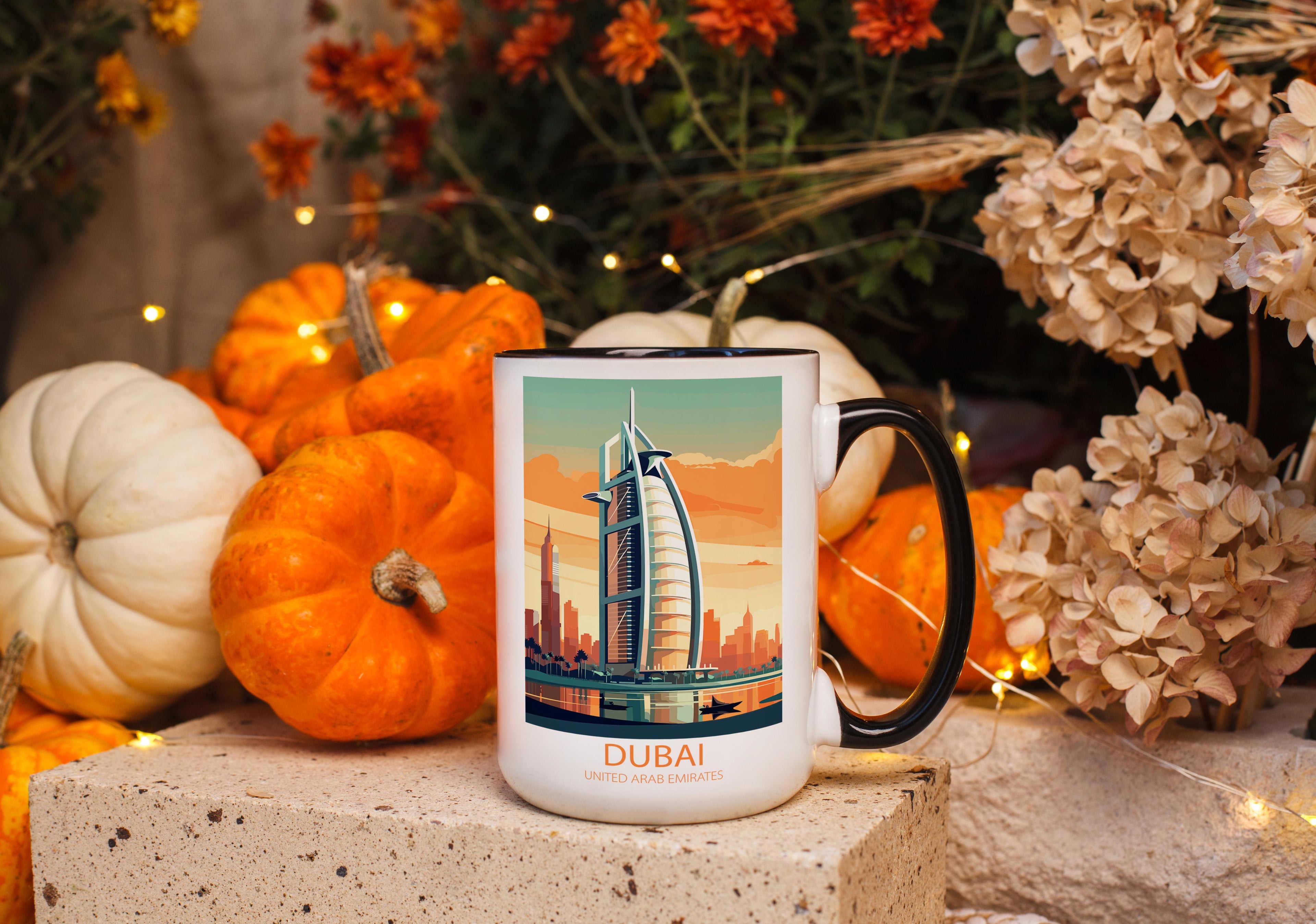 Dubai - united Arab Emirates - Beautiful Tourist Hotspots Mug