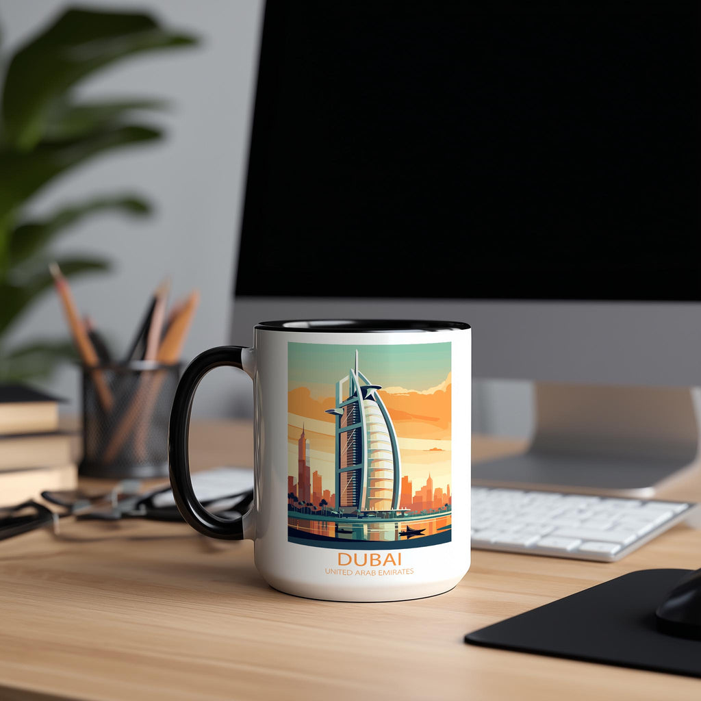 Dubai - united Arab Emirates - Beautiful Tourist Hotspots Mug