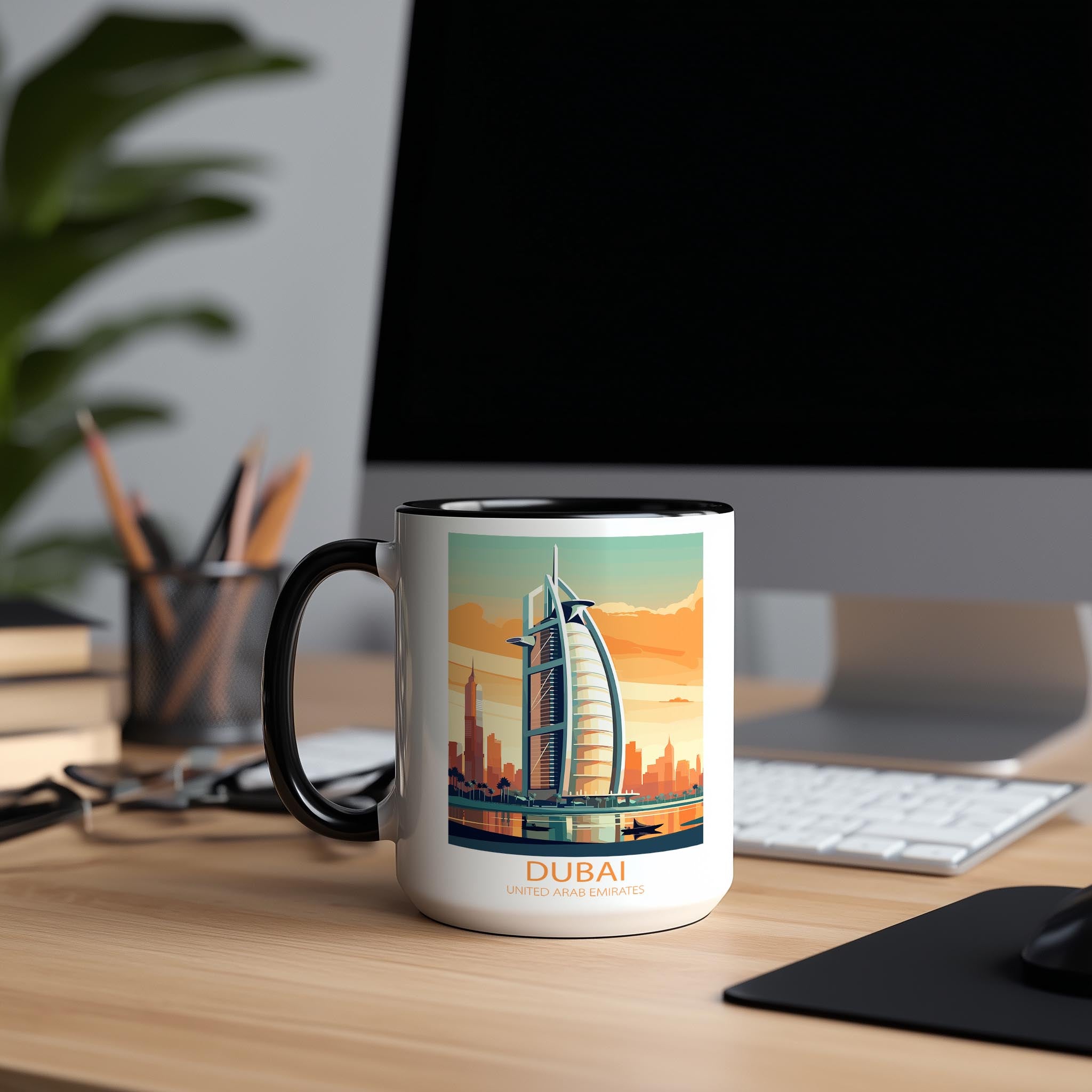 Dubai - united Arab Emirates - Beautiful Tourist Hotspots Mug