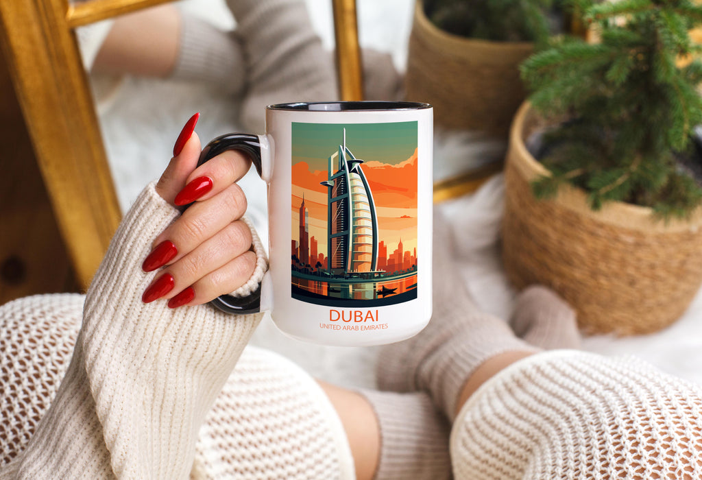 Dubai - united Arab Emirates - Beautiful Tourist Hotspots Mug