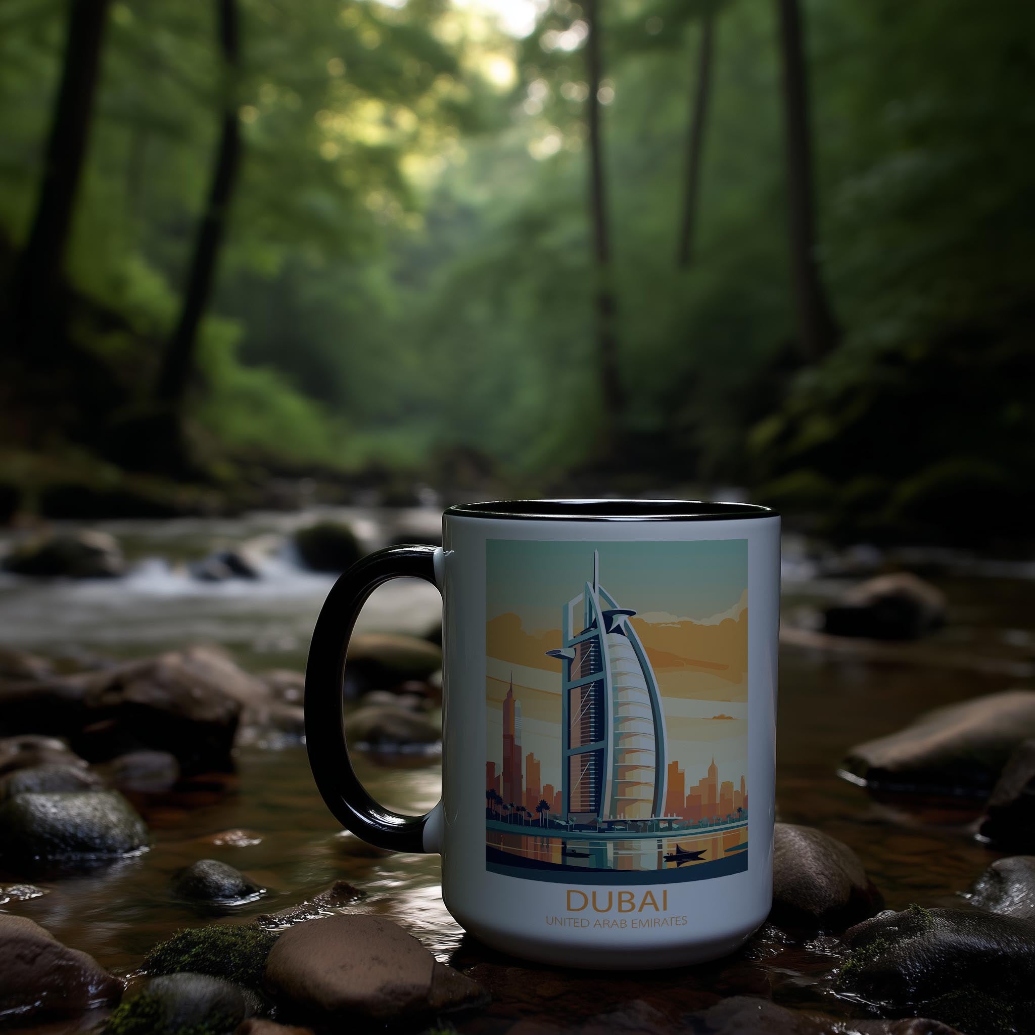 Dubai - united Arab Emirates - Beautiful Tourist Hotspots Mug