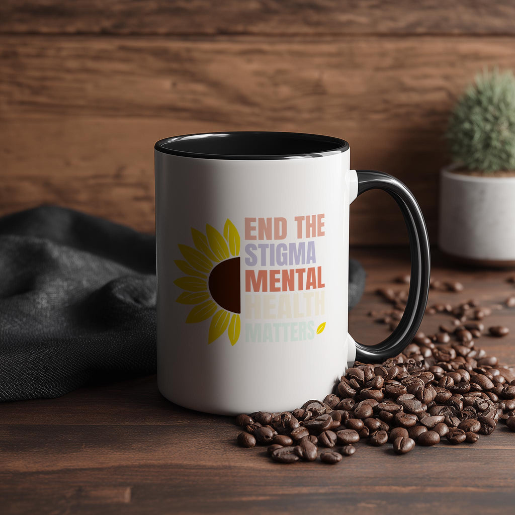 End the Stigma - Mental Health Matters - Health and Wellbeing Mug