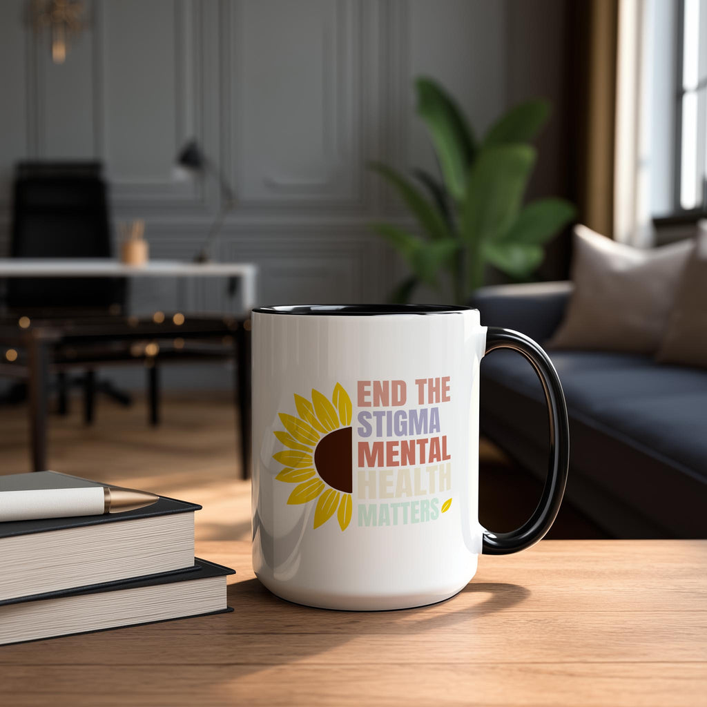 End the Stigma - Mental Health Matters - Health and Wellbeing Mug