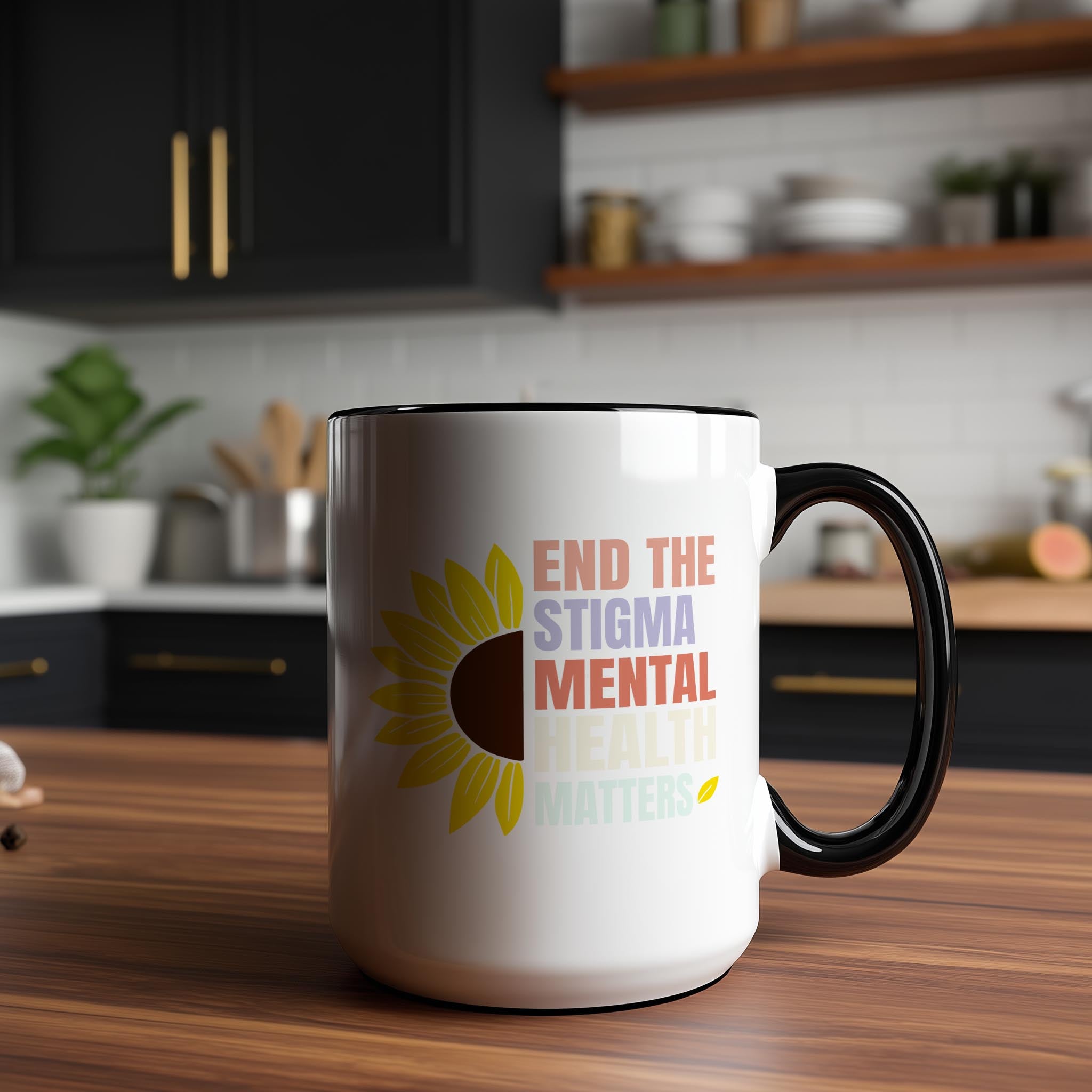End the Stigma - Mental Health Matters - Health and Wellbeing Mug