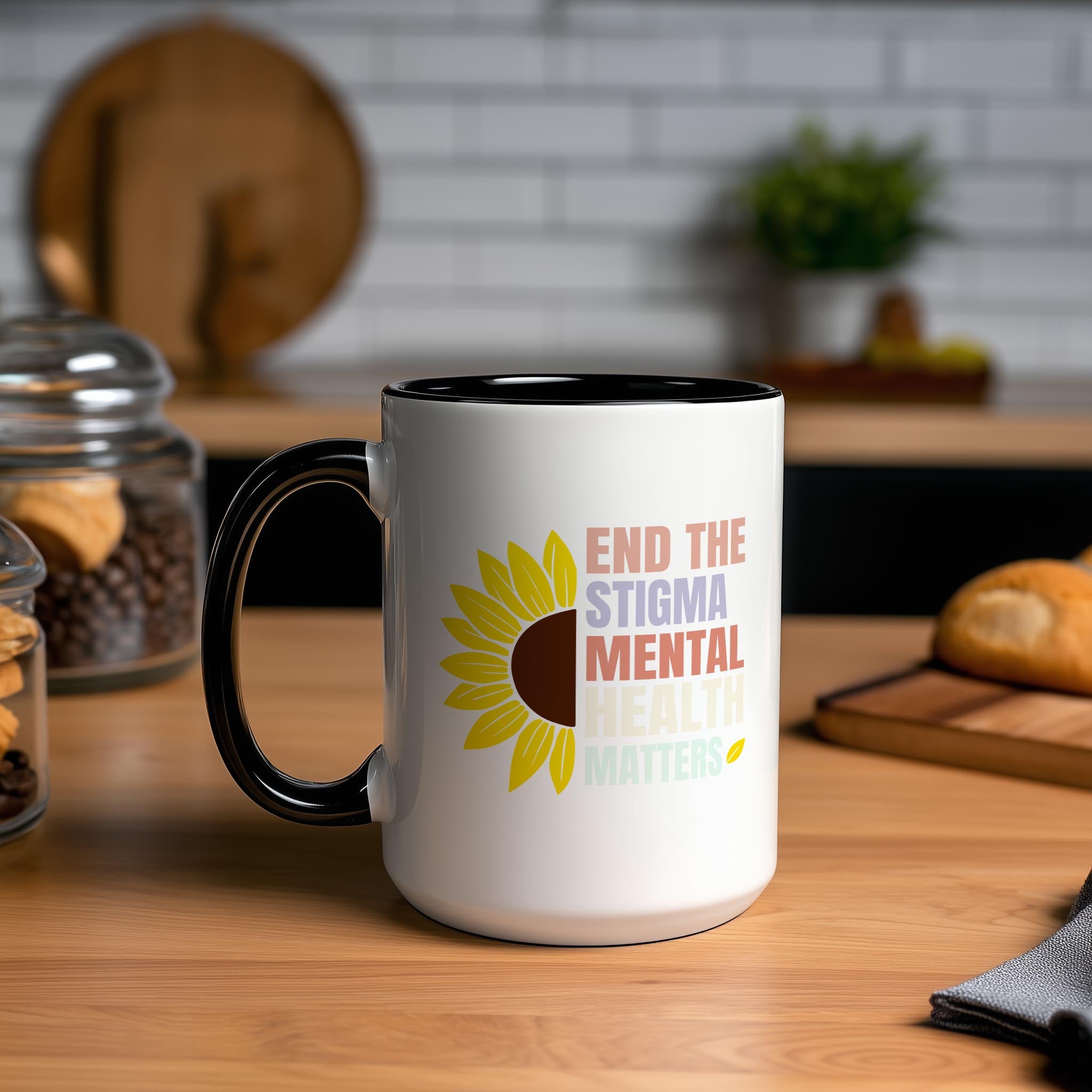 End the Stigma - Mental Health Matters - Health and Wellbeing Mug