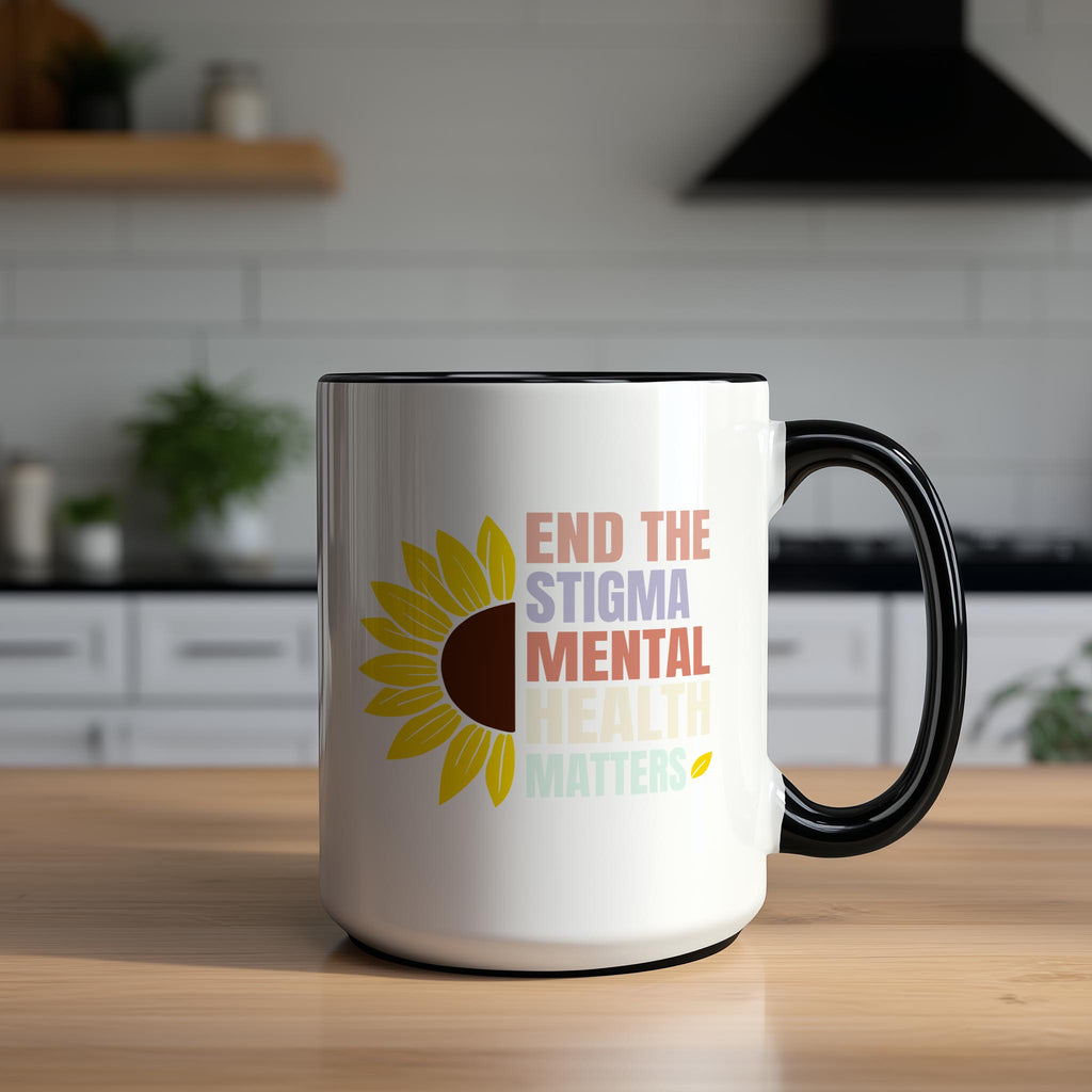 End the Stigma - Mental Health Matters - Health and Wellbeing Mug