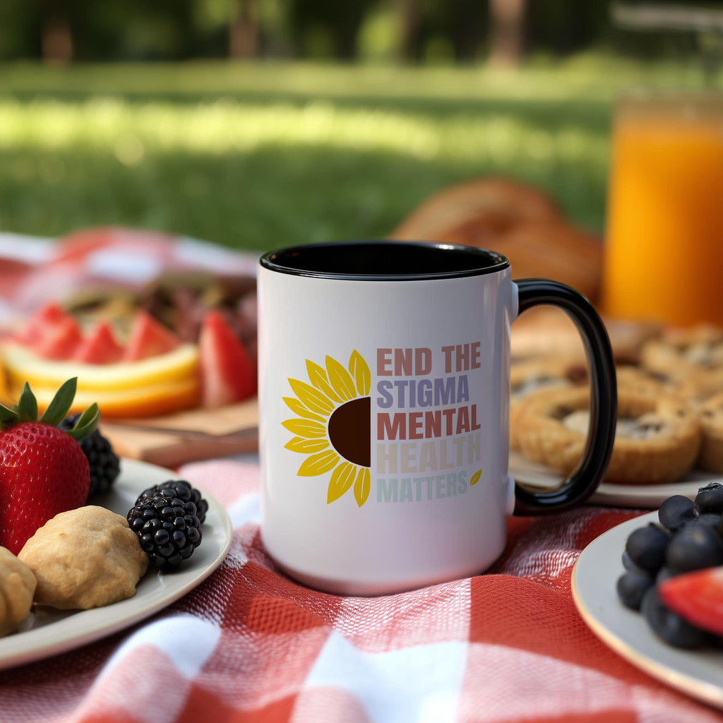 End the Stigma - Mental Health Matters - Health and Wellbeing Mug