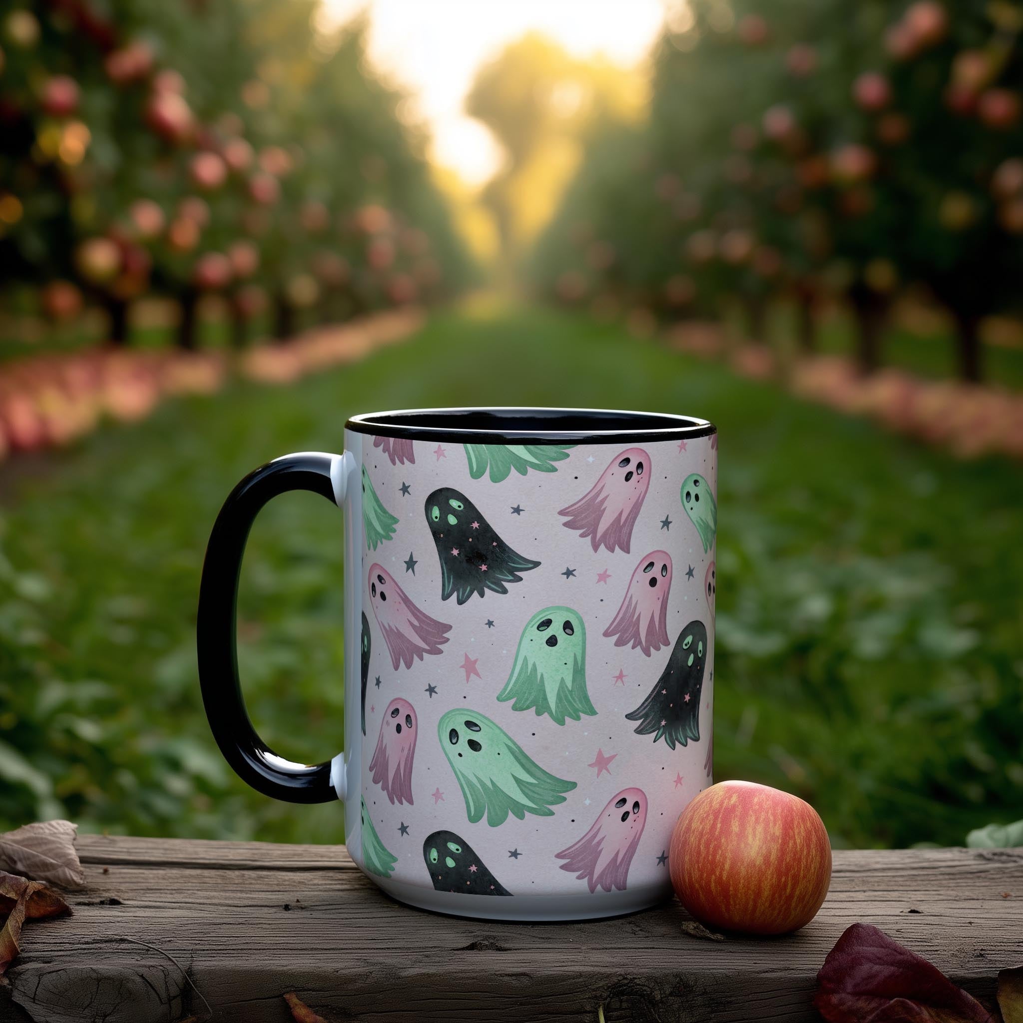Fabulous Ghosts Pattern - Halloween Mug