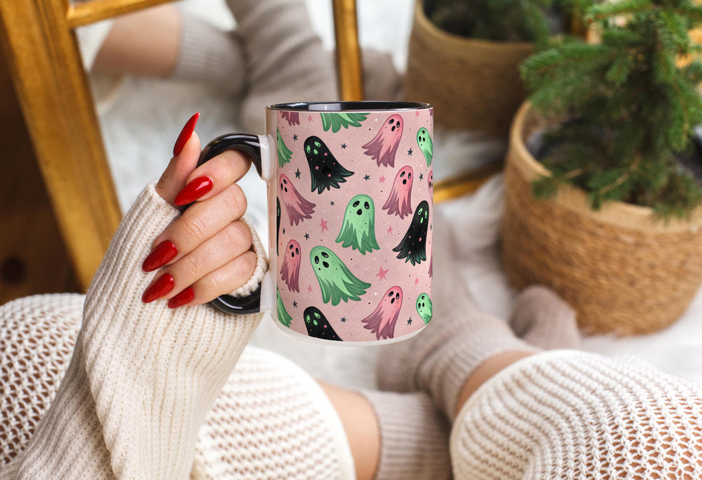 Fabulous Ghosts Pattern - Halloween Mug
