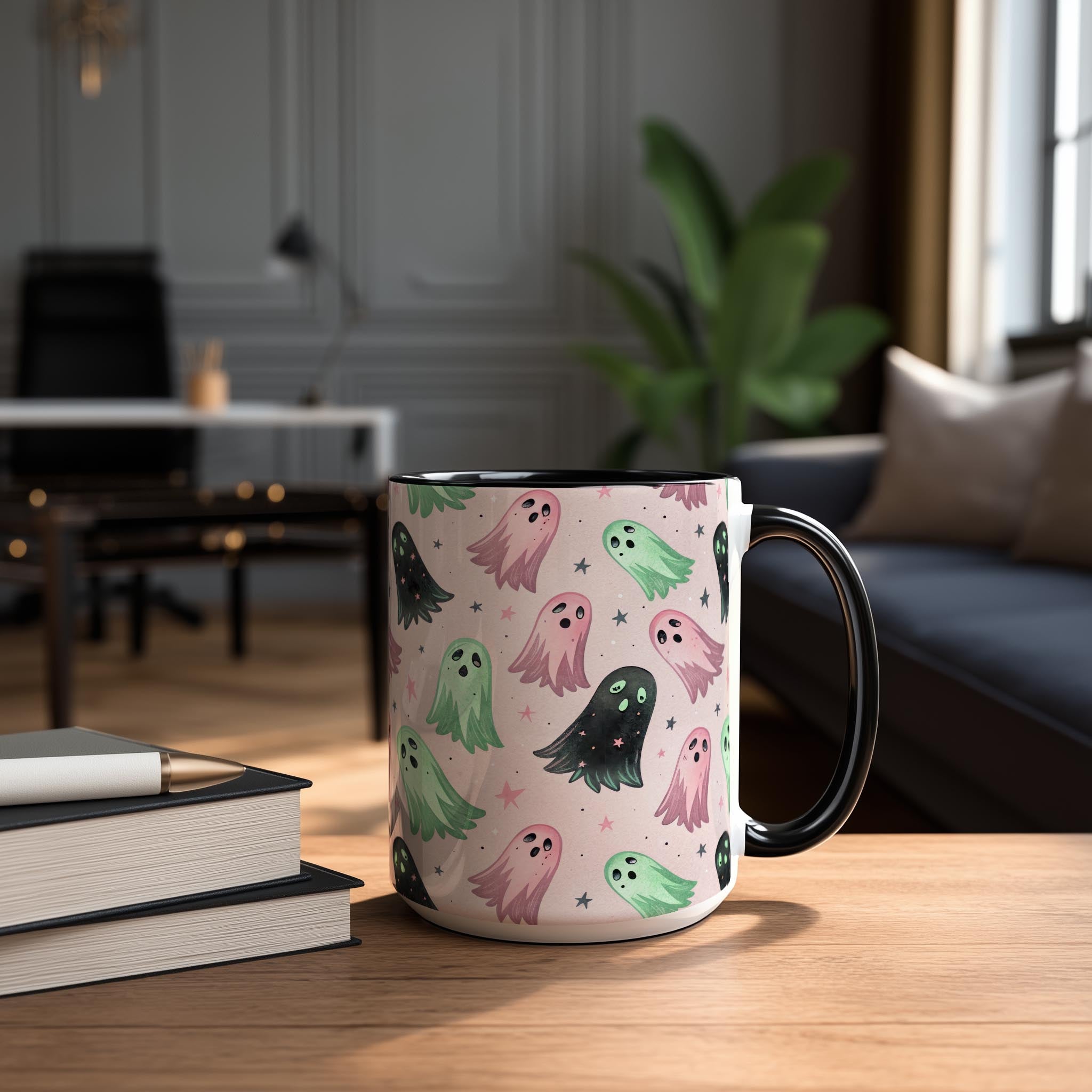 Fabulous Ghosts Pattern - Halloween Mug