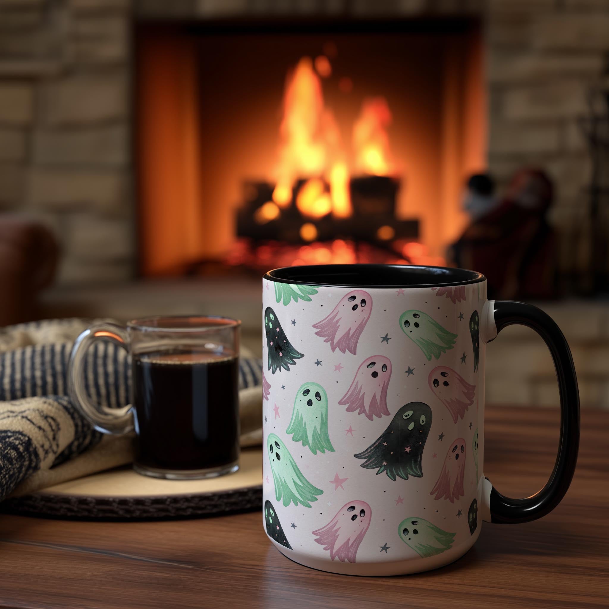 Fabulous Ghosts Pattern - Halloween Mug