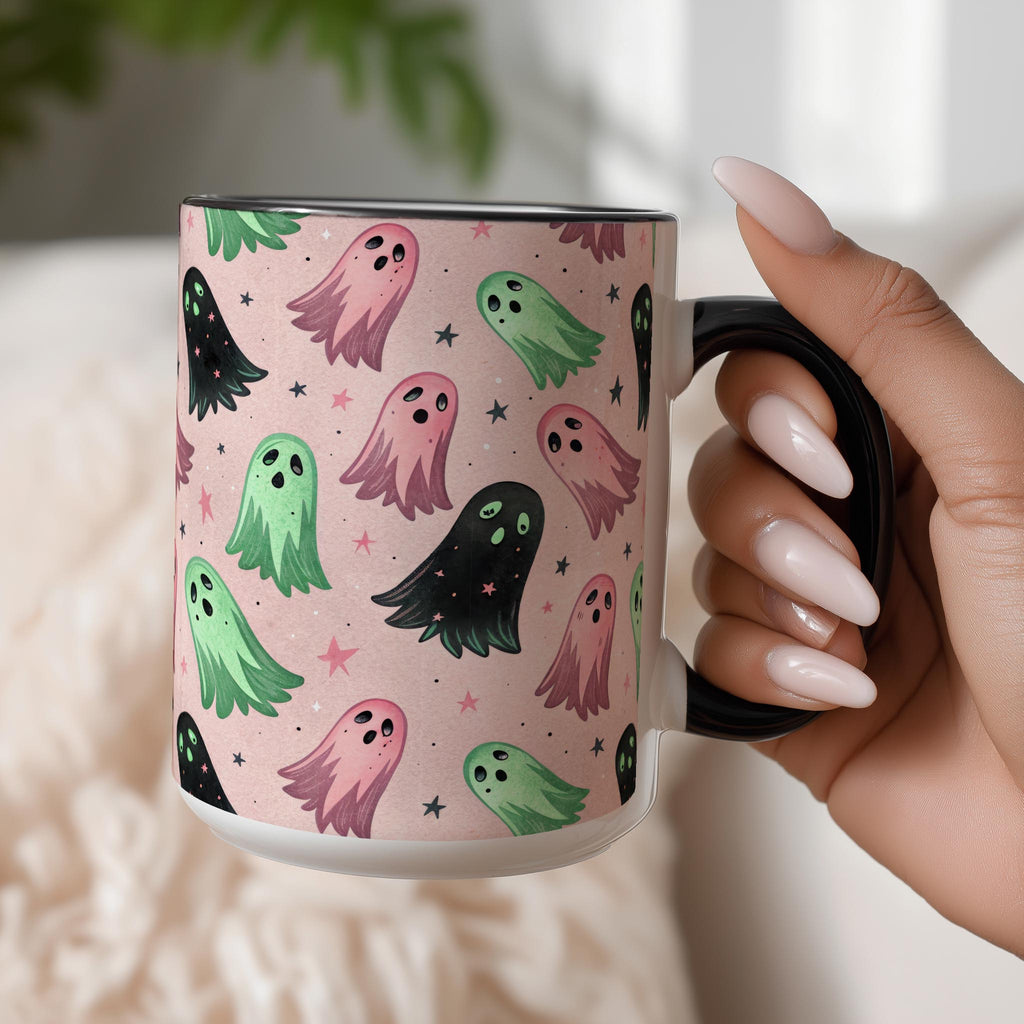 Fabulous Ghosts Pattern - Halloween Mug