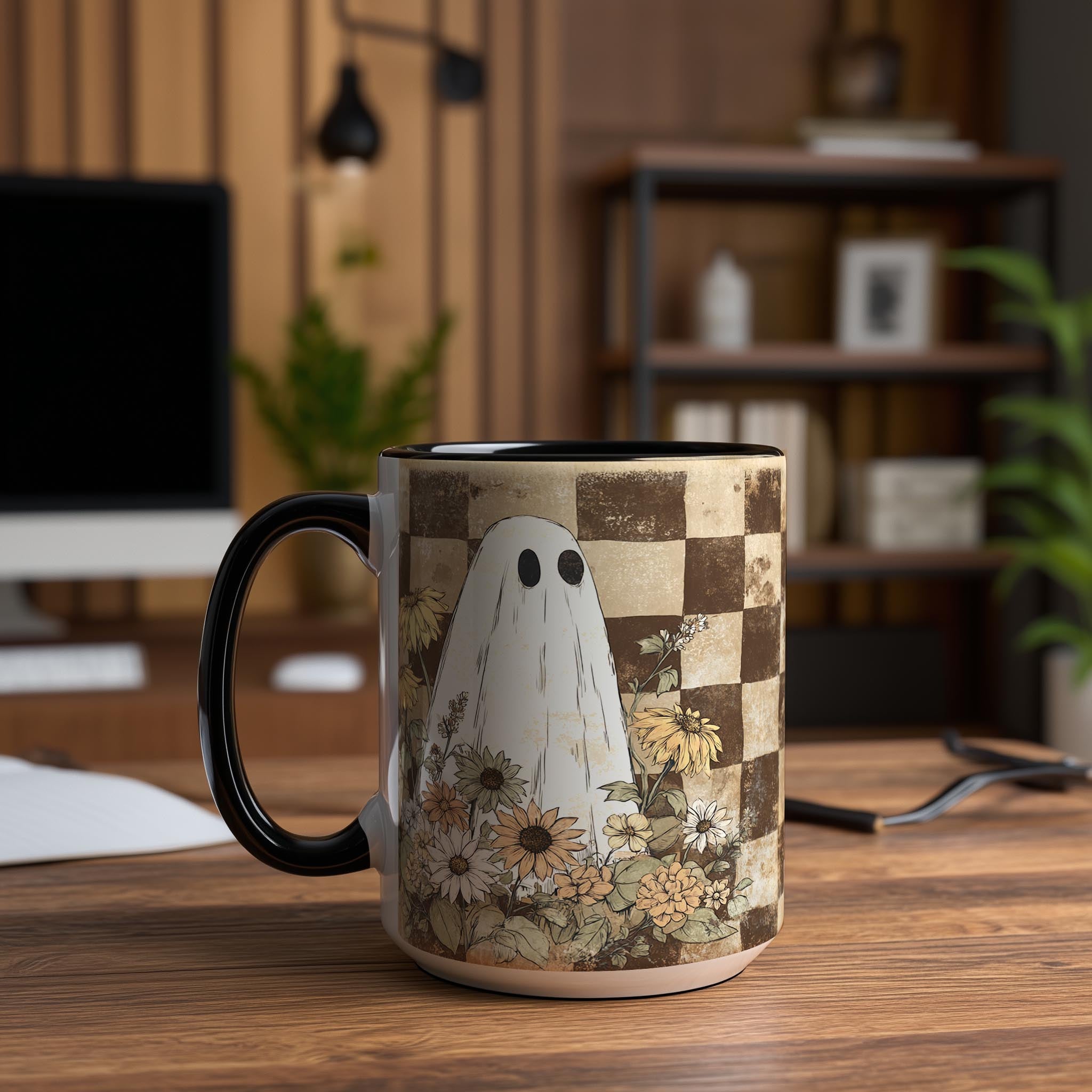 Ghosts among the Flowers - Halloween Mug