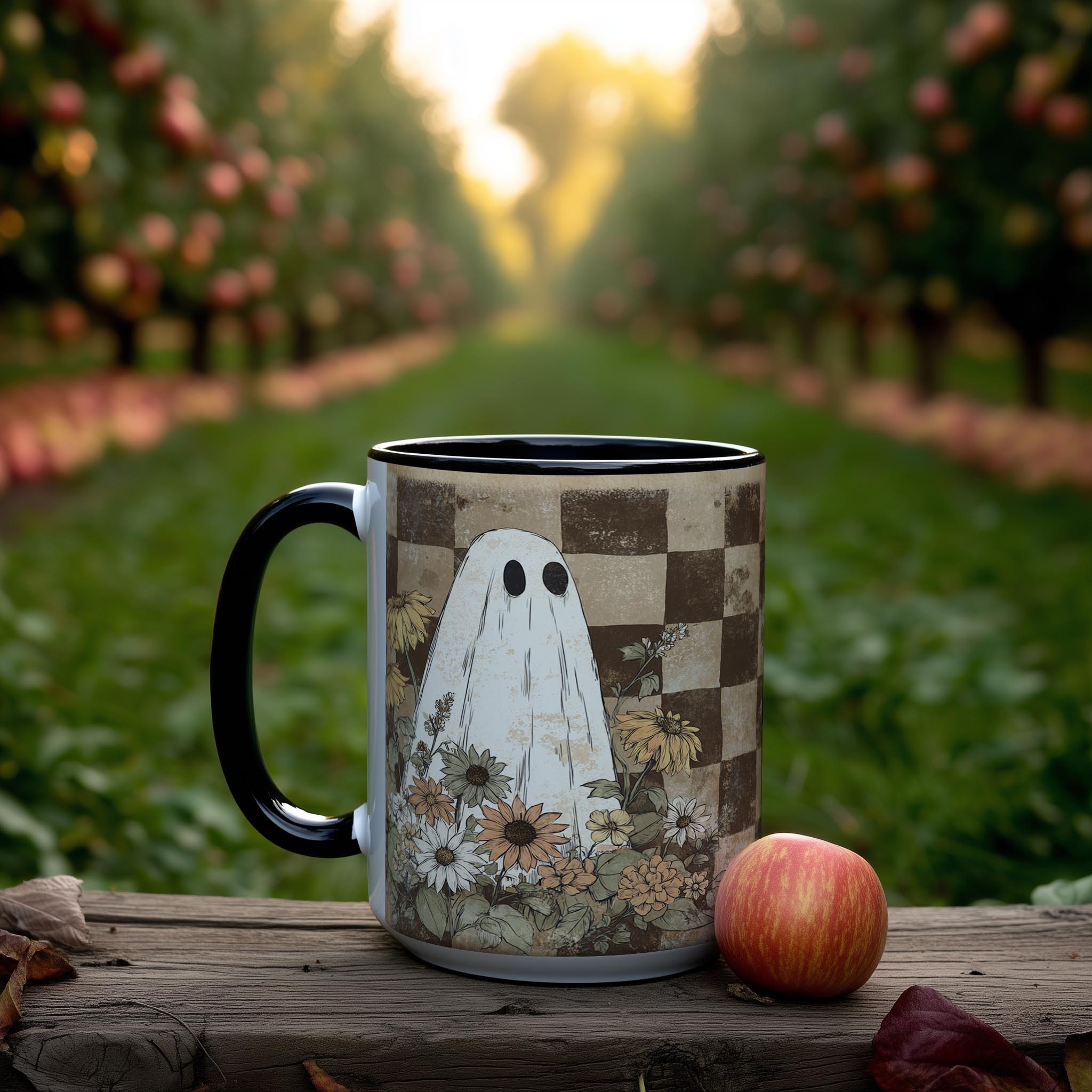 Ghosts among the Flowers - Halloween Mug