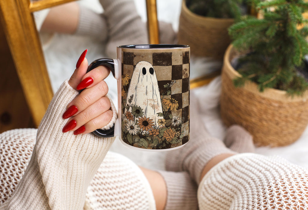 Ghosts among the Flowers - Halloween Mug