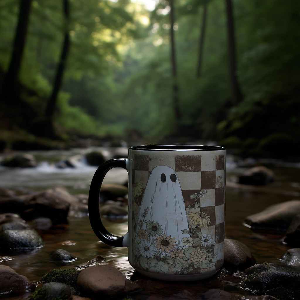 Ghosts among the Flowers - Halloween Mug