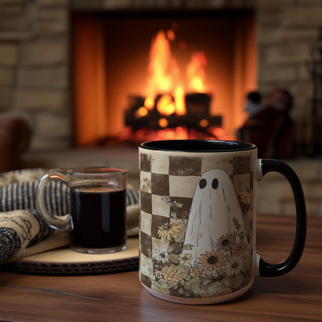 Ghosts among the Flowers - Halloween Mug