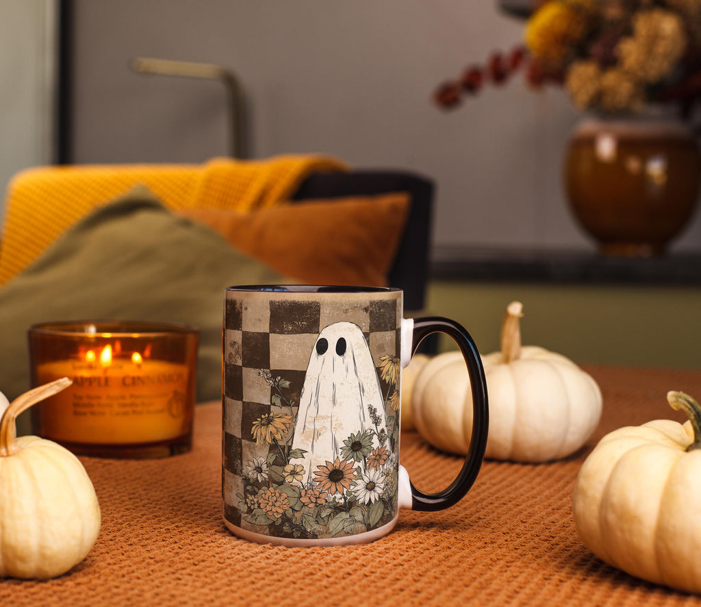 Ghosts among the Flowers - Halloween Mug