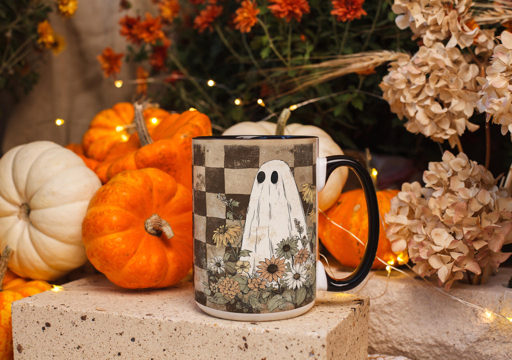 Ghosts among the Flowers - Halloween Mug