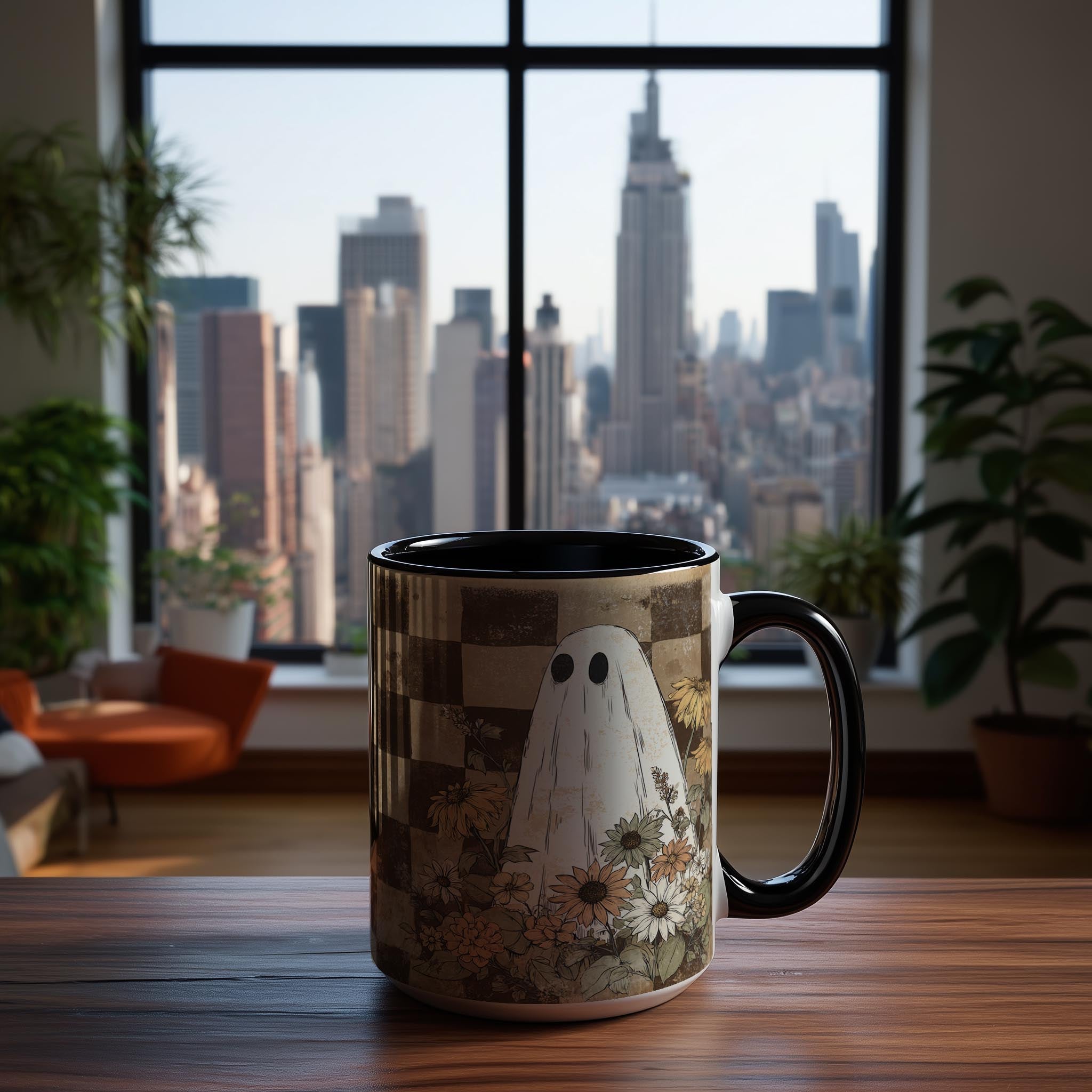 Ghosts among the Flowers - Halloween Mug