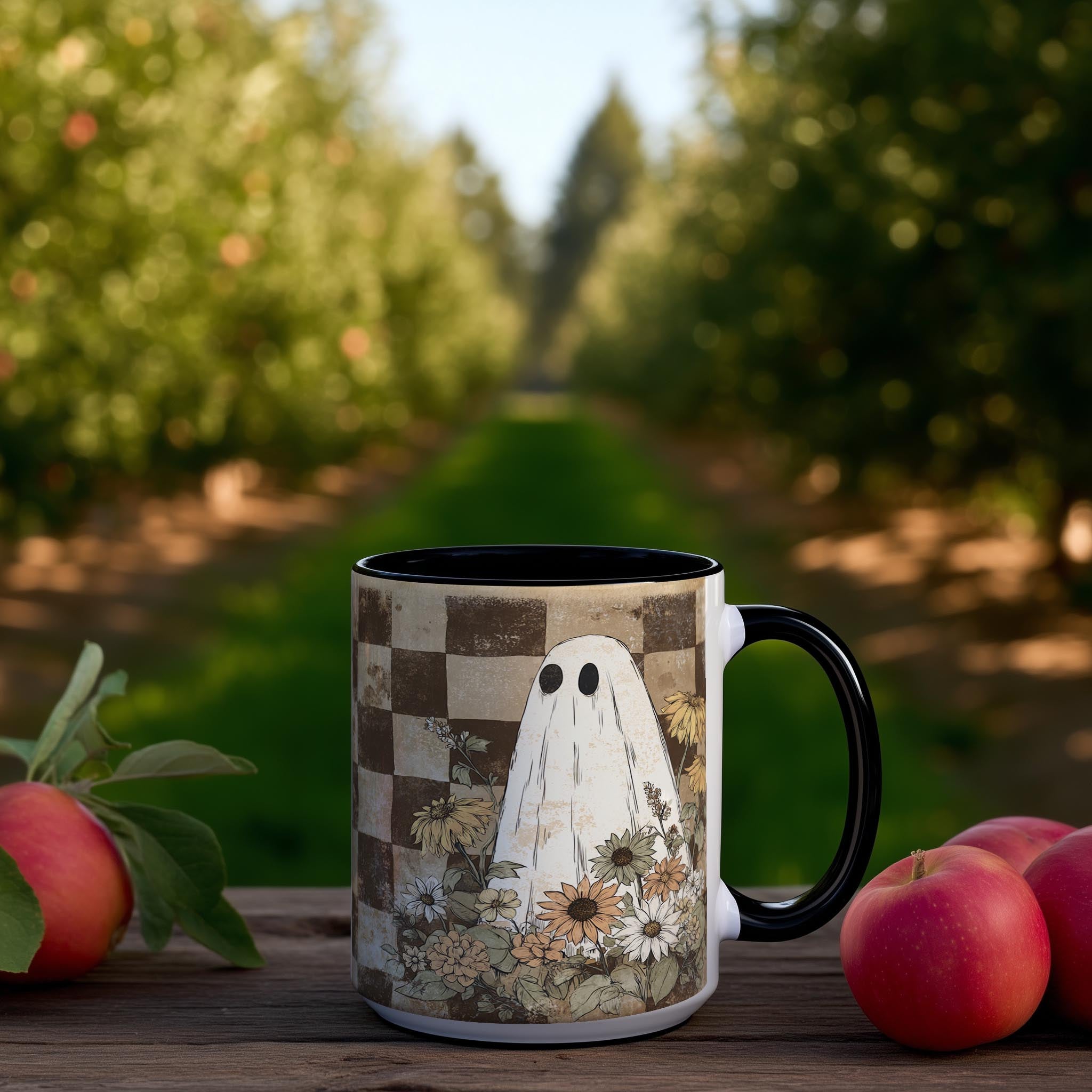 Ghosts among the Flowers - Halloween Mug
