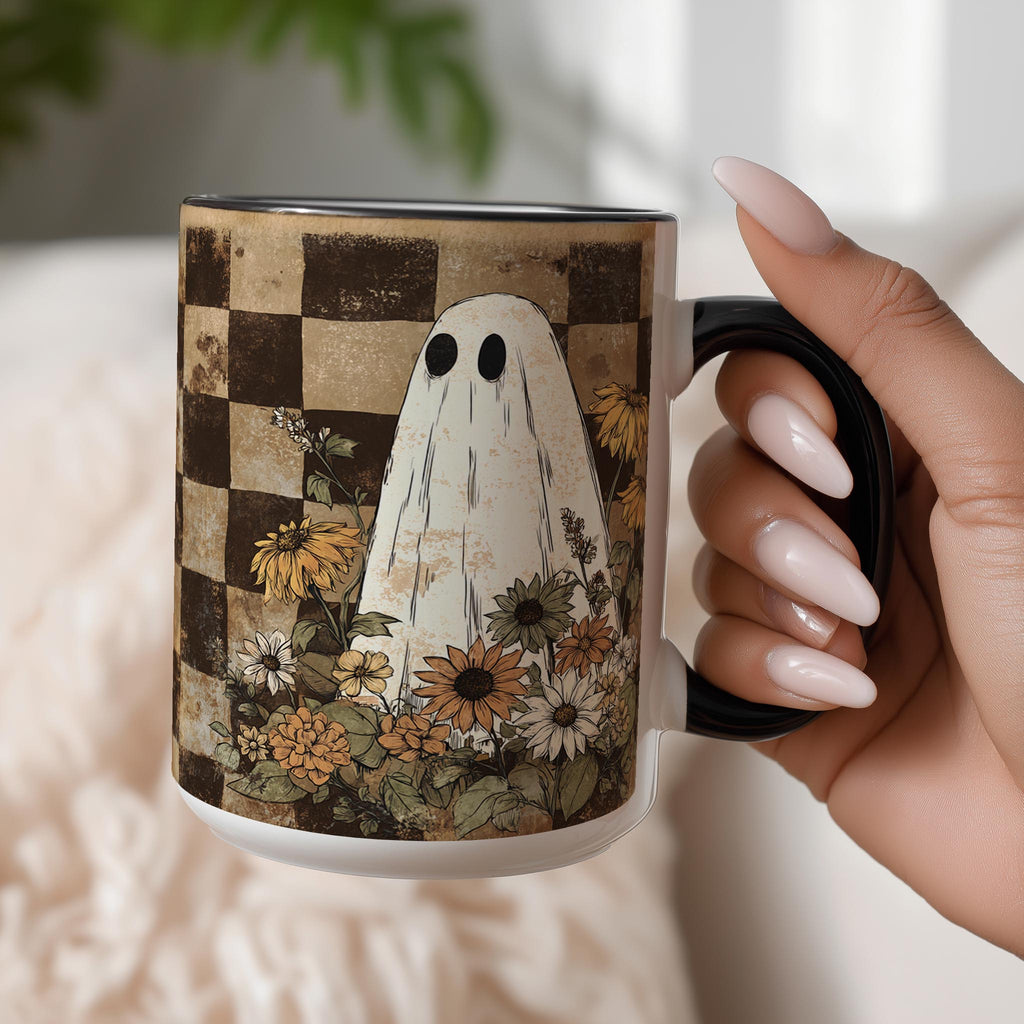 Ghosts among the Flowers - Halloween Mug