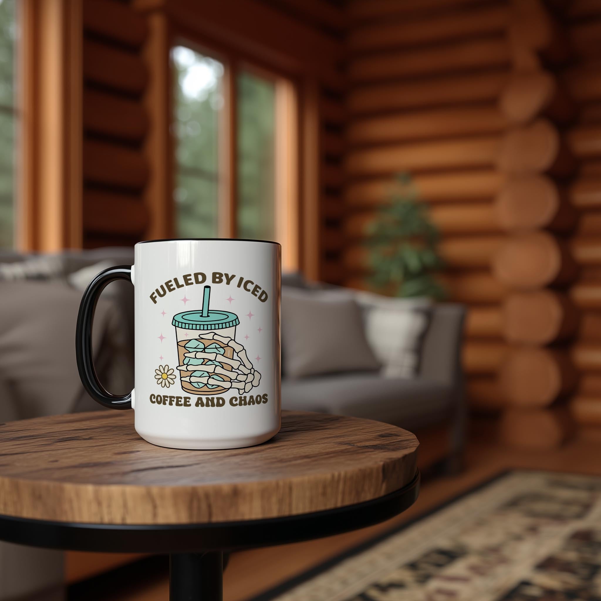 Fueled by Iced Coffee And Chaos - Coffee Lovers Mug