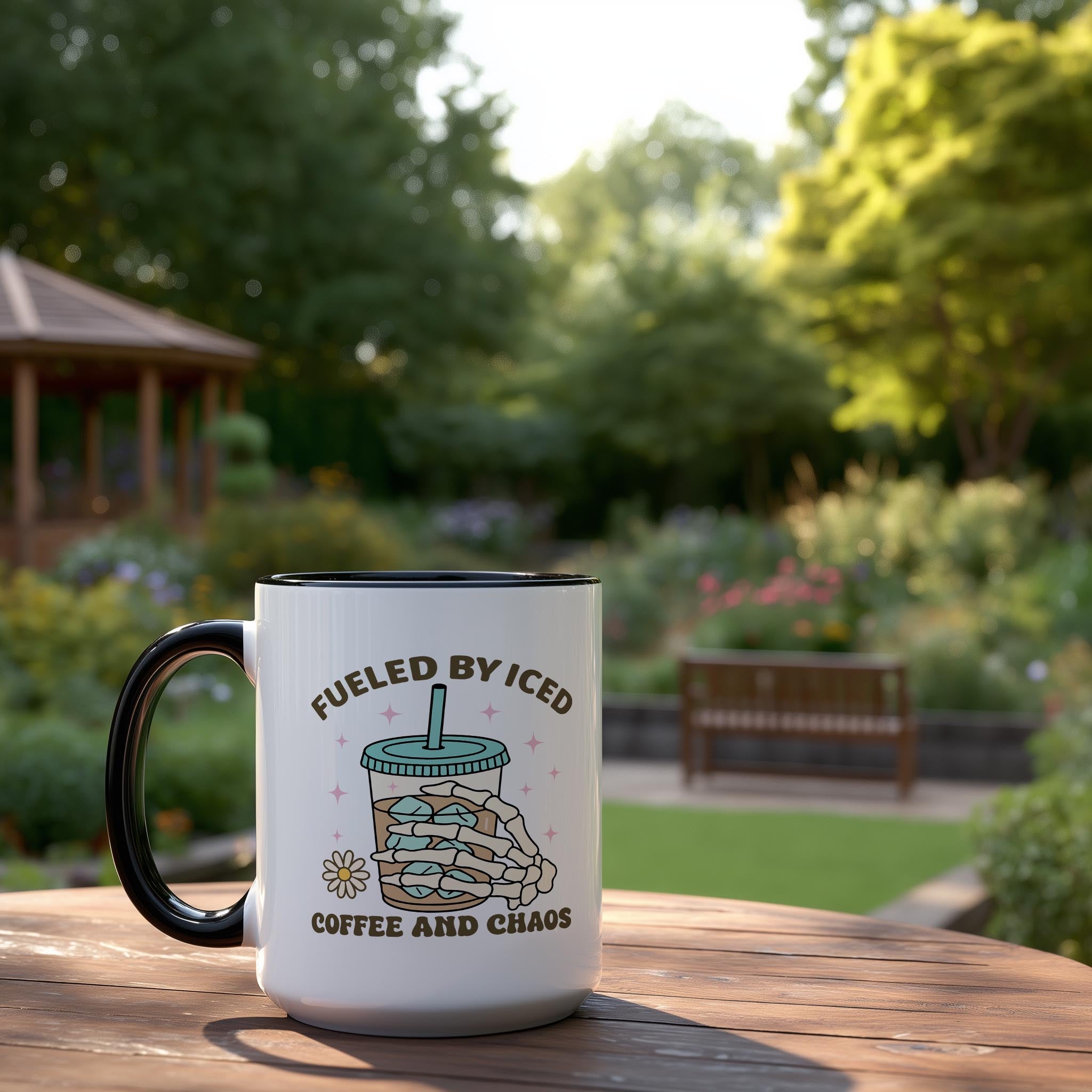 Fueled by Iced Coffee And Chaos - Coffee Lovers Mug