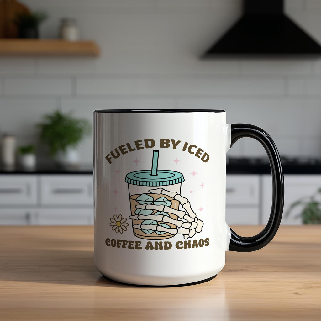 Fueled by Iced Coffee And Chaos - Coffee Lovers Mug