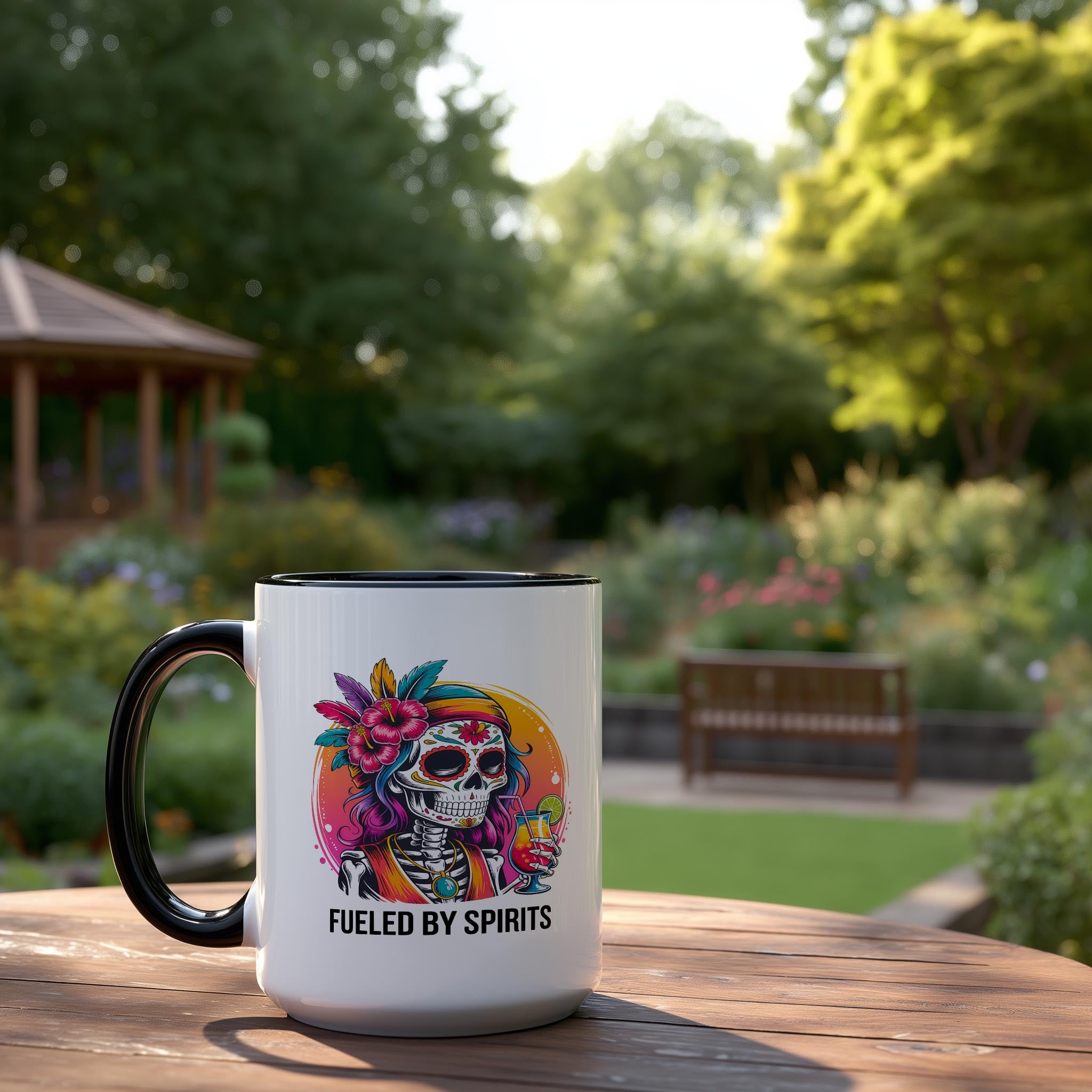 Fueled By Spirits - Adult Humor Mug