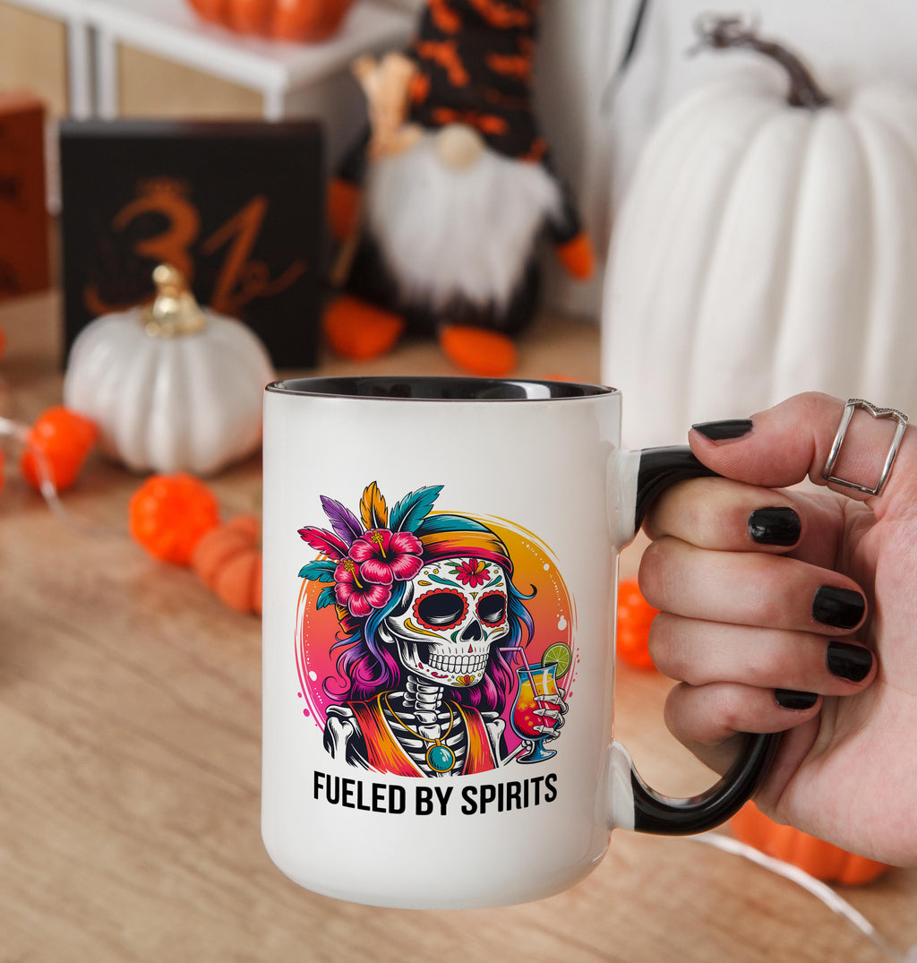 Fueled By Spirits - Adult Humor Mug