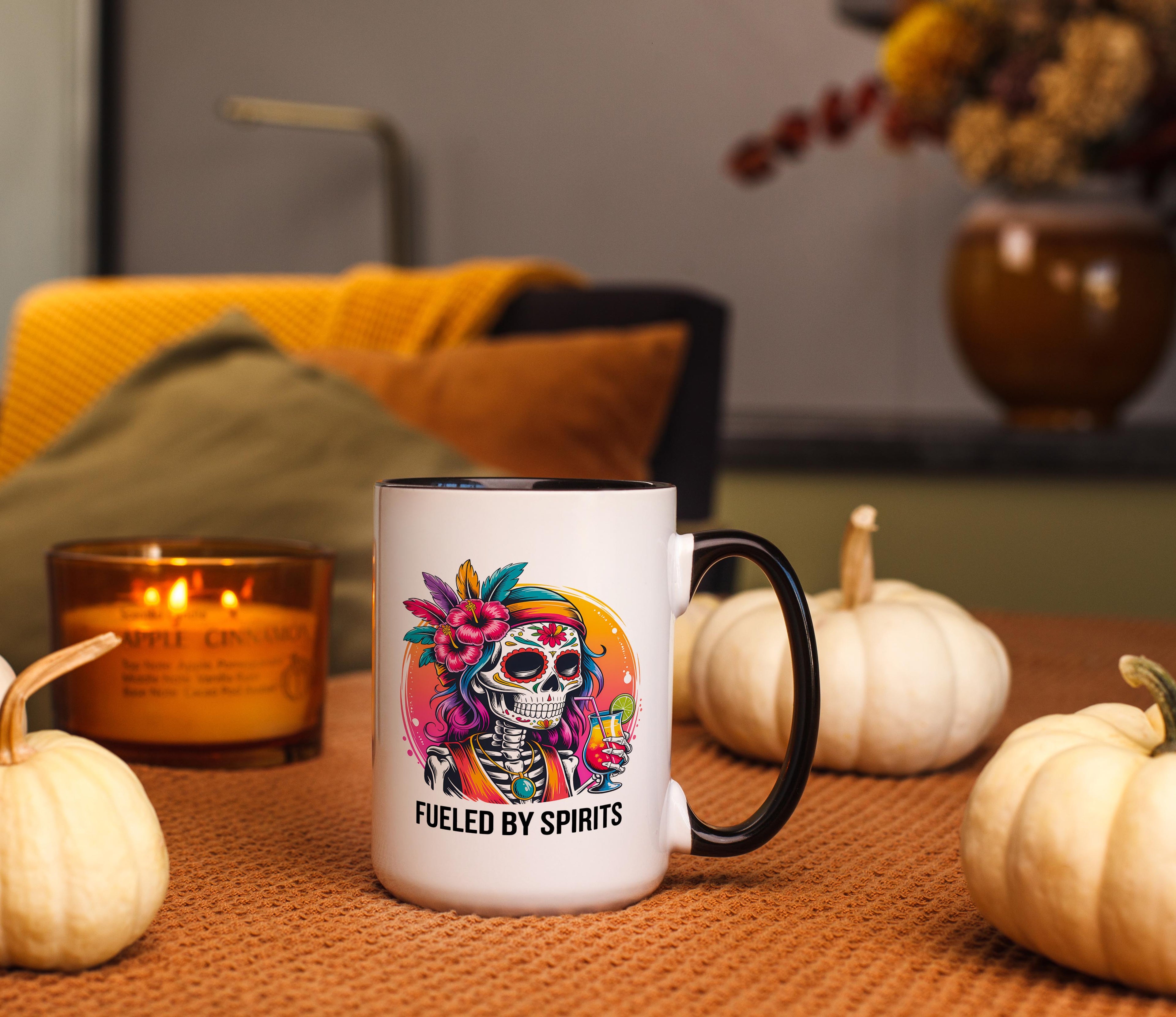 Fueled By Spirits - Adult Humor Mug