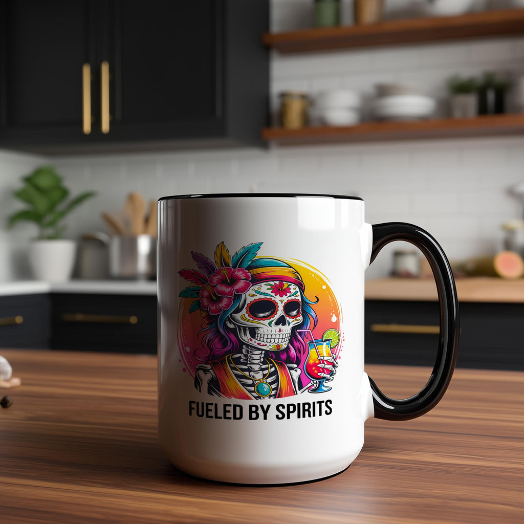 Fueled By Spirits - Adult Humor Mug