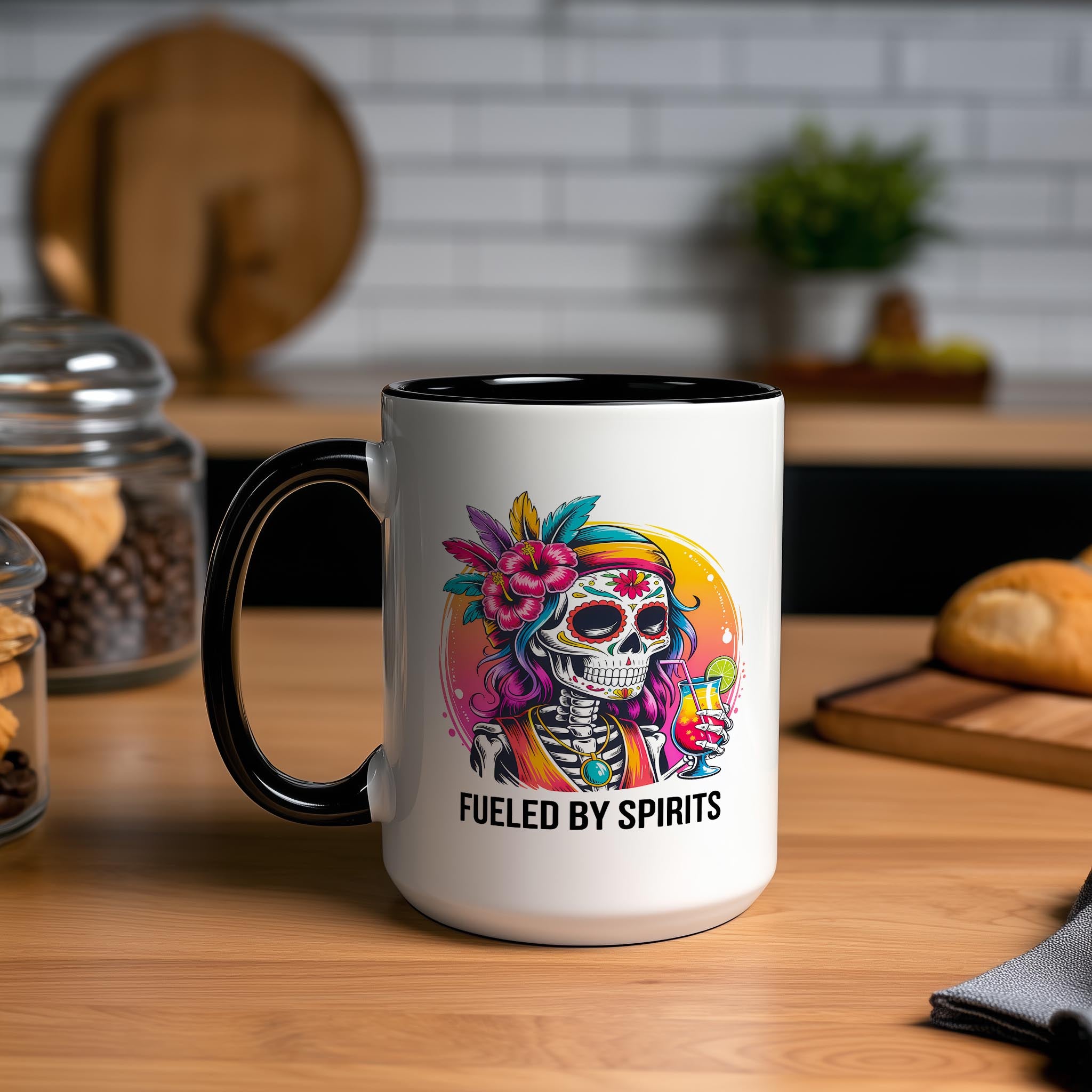 Fueled By Spirits - Adult Humor Mug