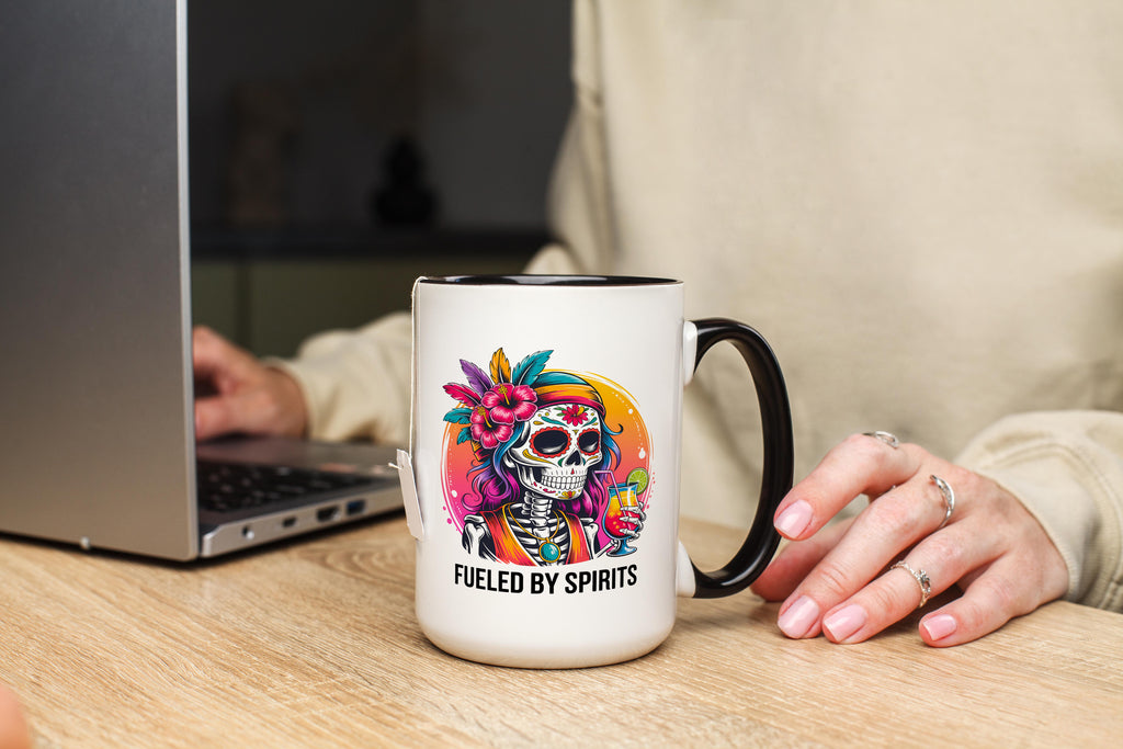 Fueled By Spirits - Adult Humor Mug