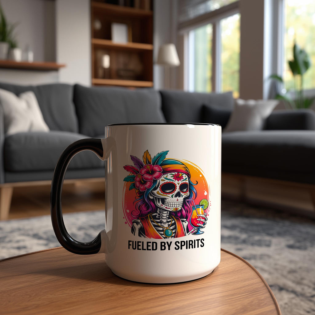 Fueled By Spirits - Adult Humor Mug