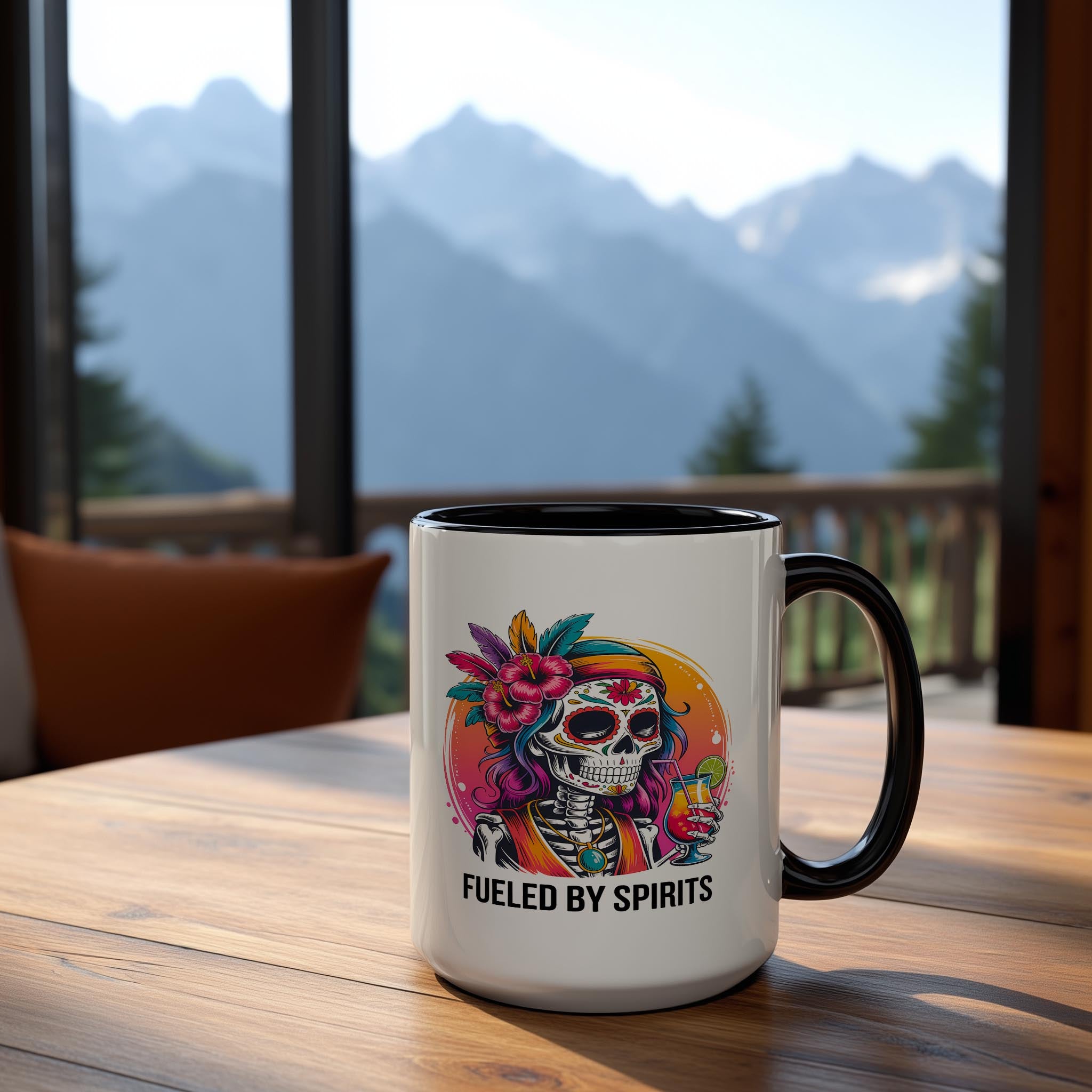 Fueled By Spirits - Adult Humor Mug