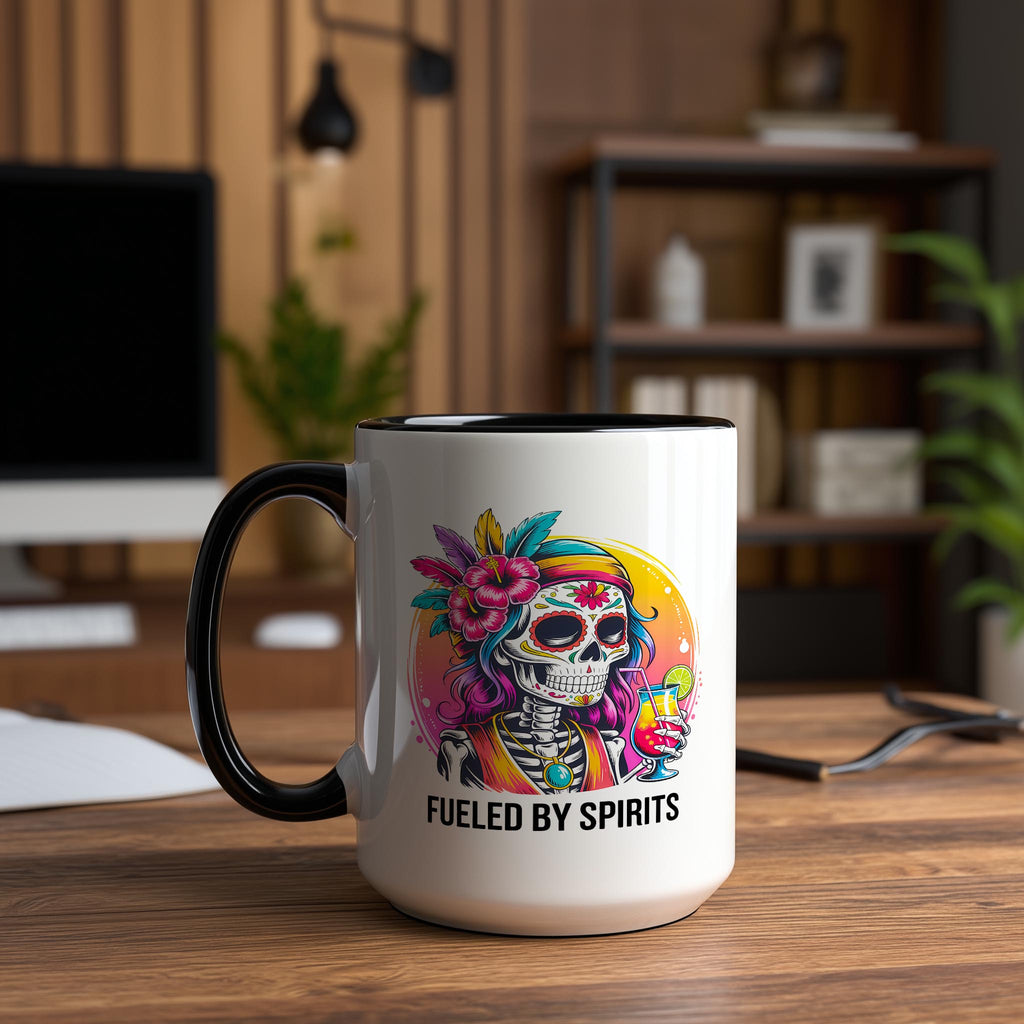 Fueled By Spirits - Adult Humor Mug