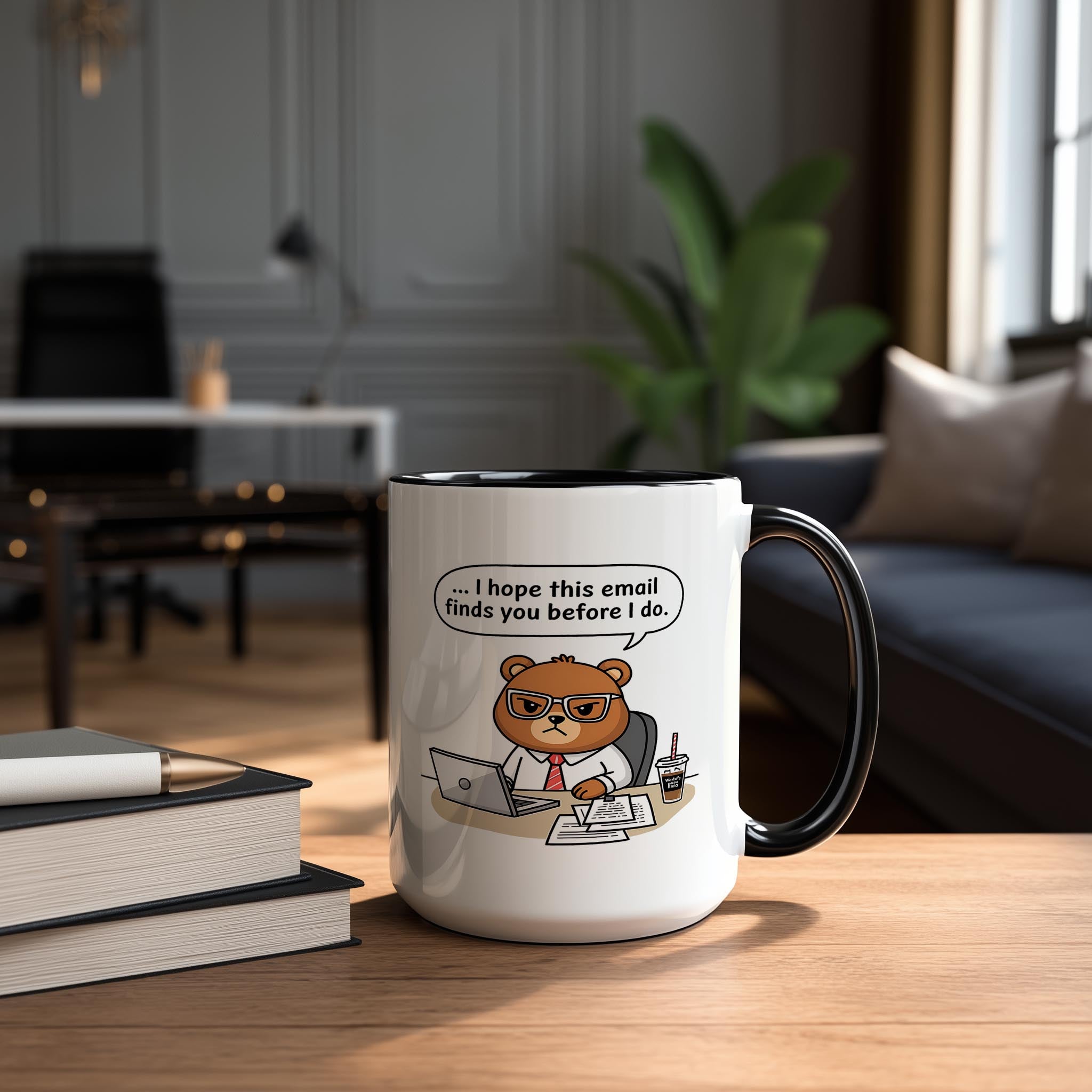 Angry Office Bear - Work and Office Mug