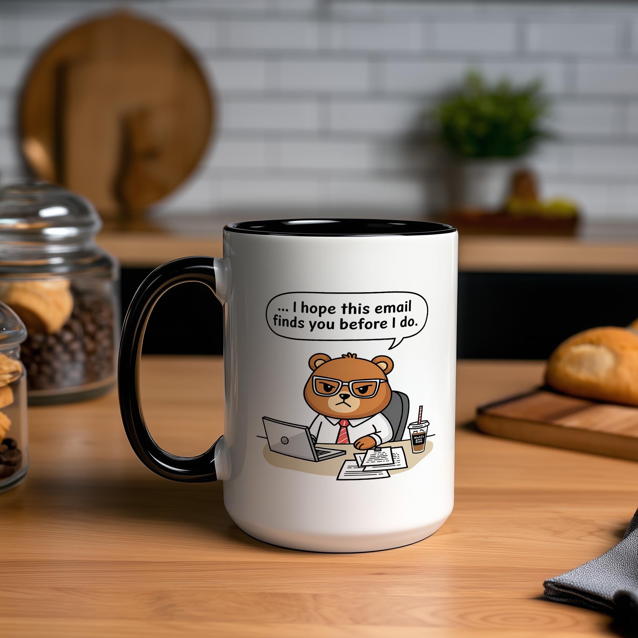 Angry Office Bear - Work and Office Mug