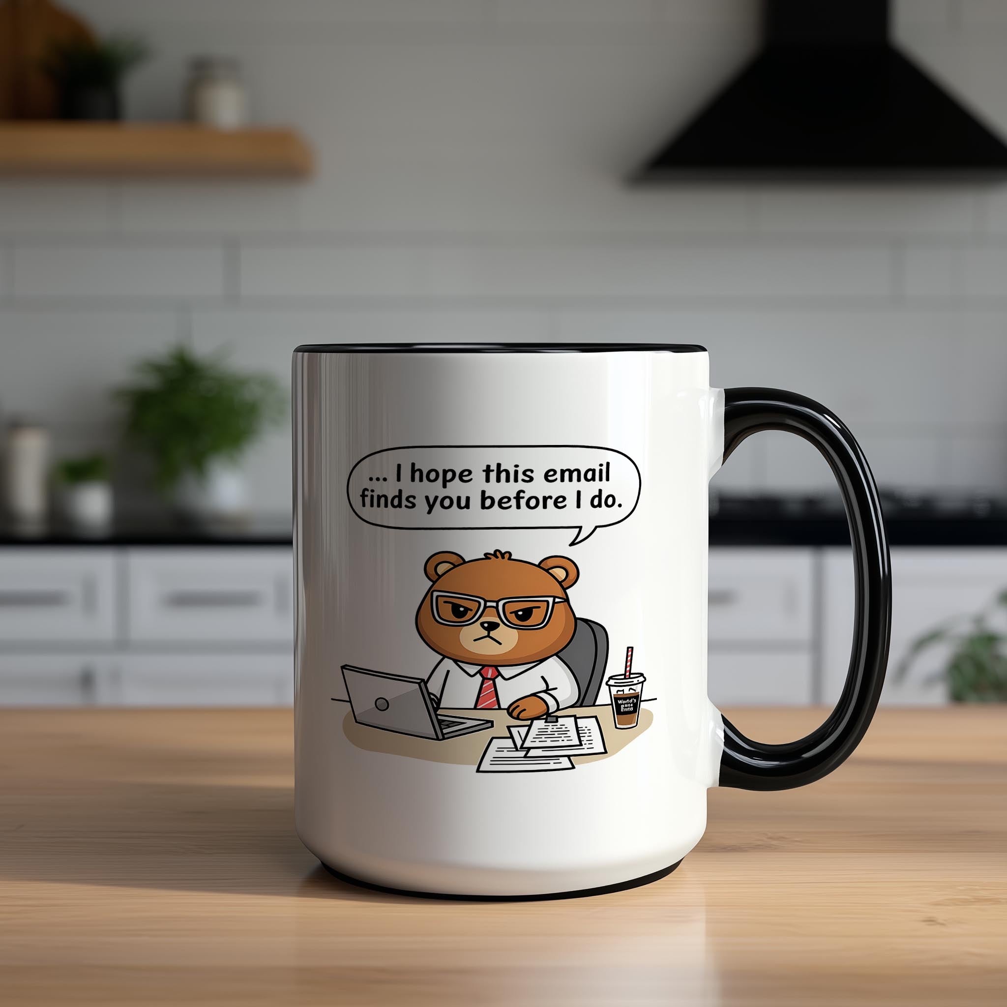 Angry Office Bear - Work and Office Mug