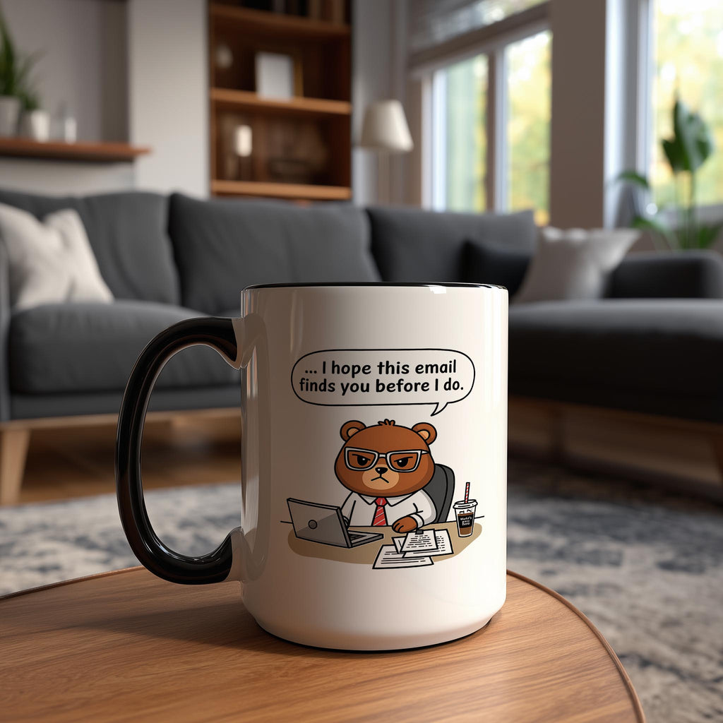 Angry Office Bear - Work and Office Mug
