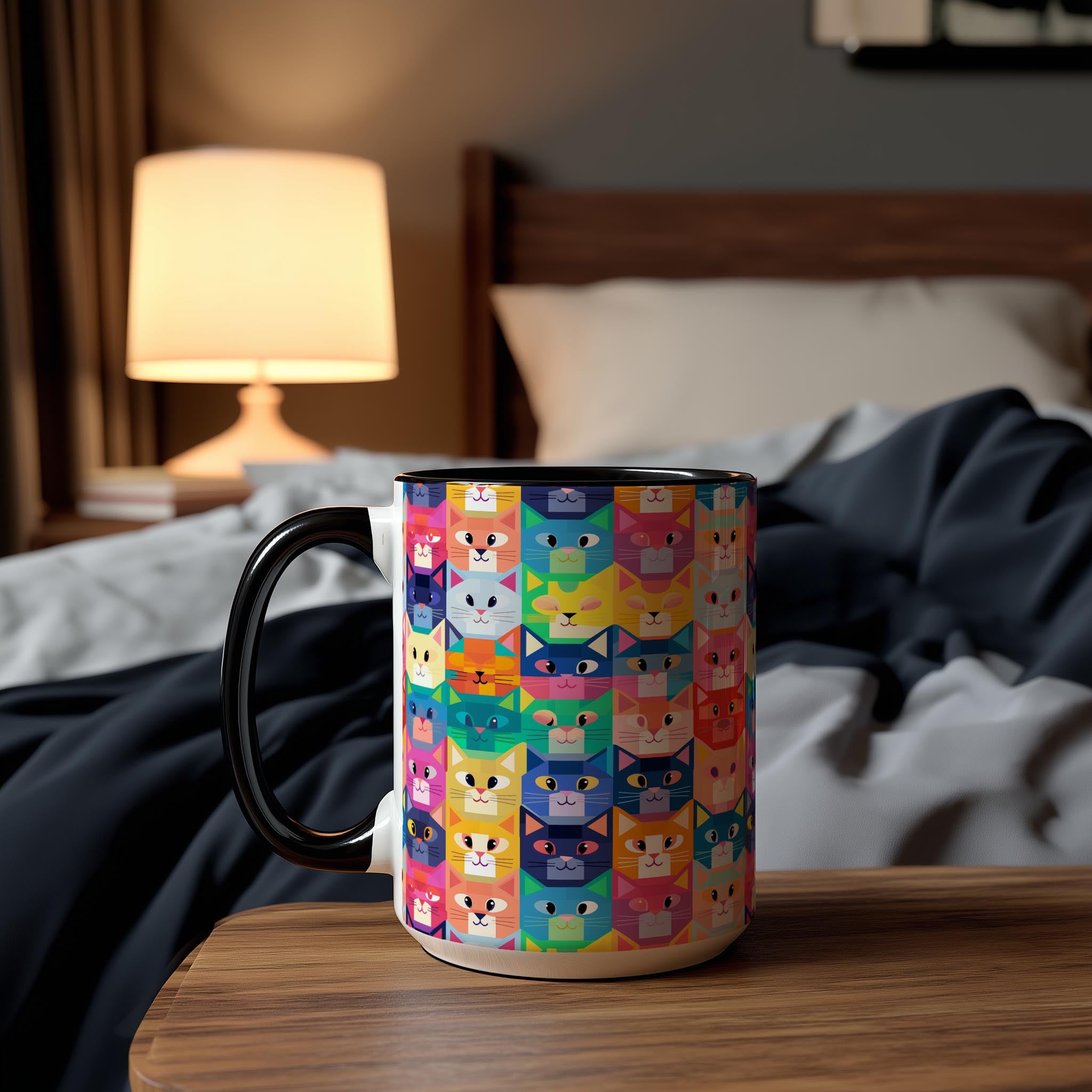 Geometric Art Cats - Pet Lovers Mug