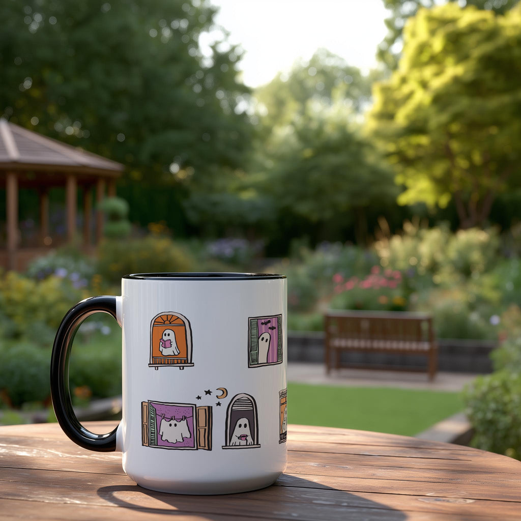 Ghostly Neighbors - Halloween Mug