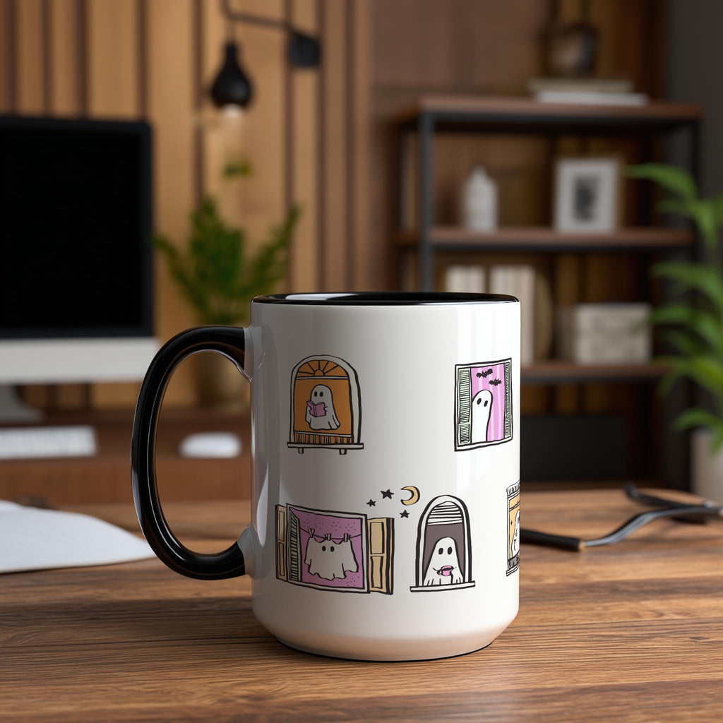 Ghostly Neighbors - Halloween Mug