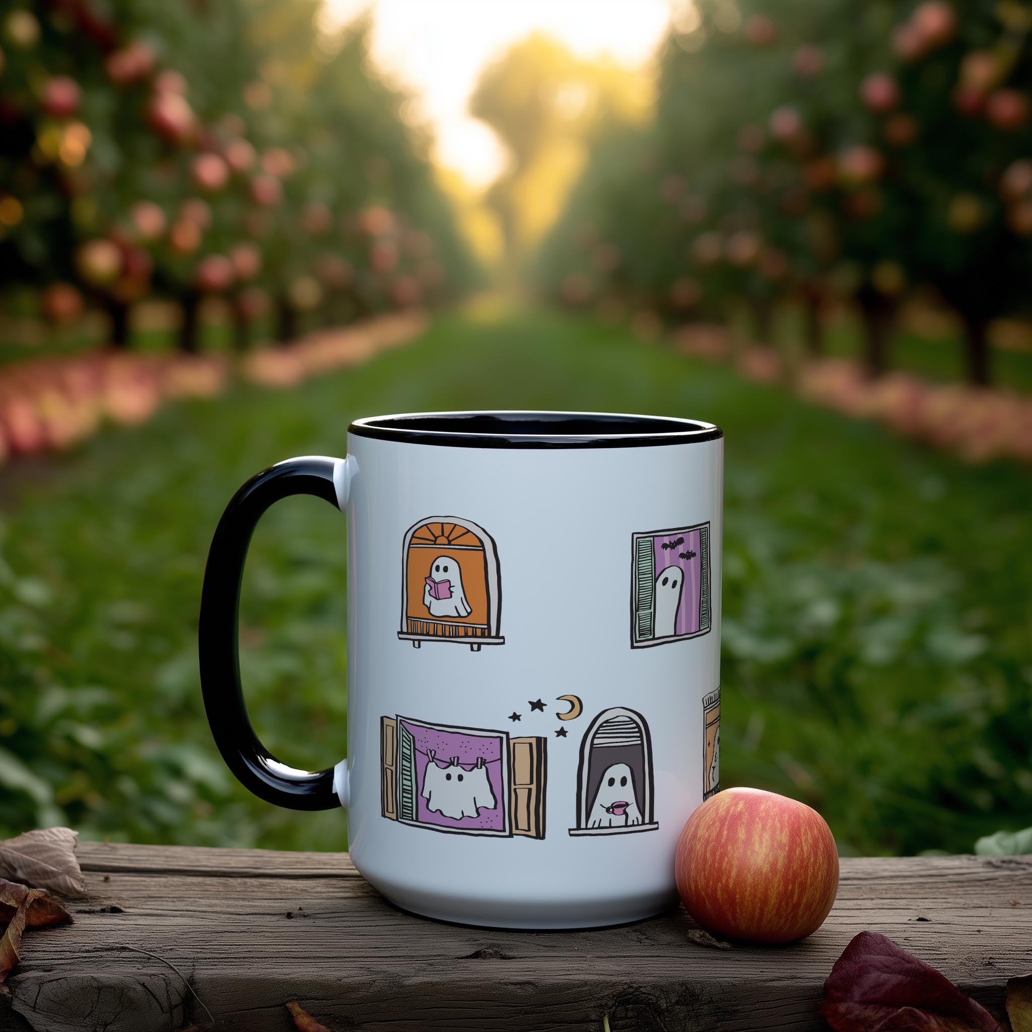 Ghostly Neighbors - Halloween Mug