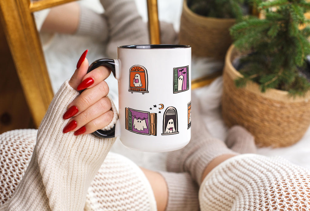 Ghostly Neighbors - Halloween Mug